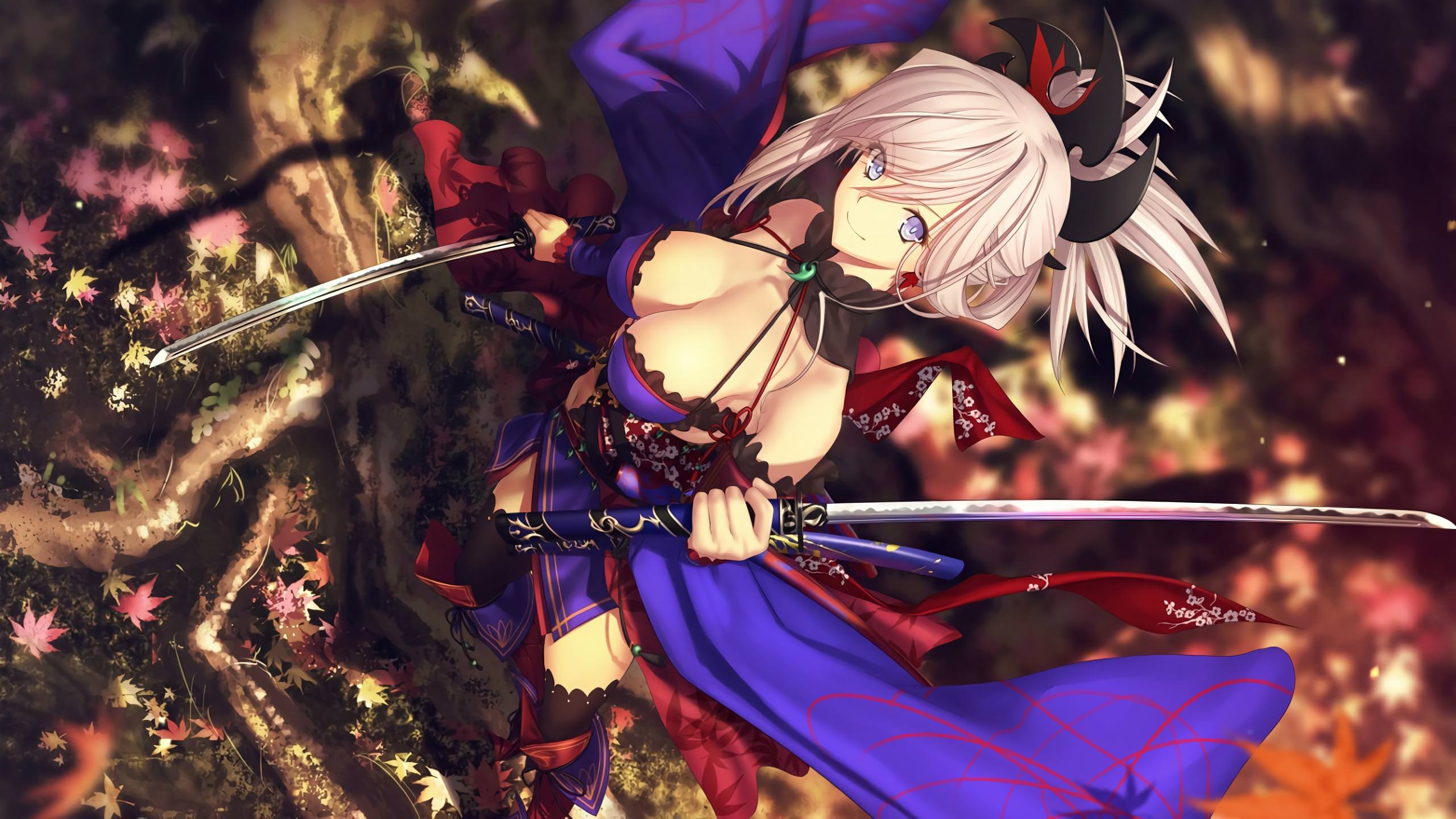 2560x1440 Miyamoto Musashi Noble Phantasm