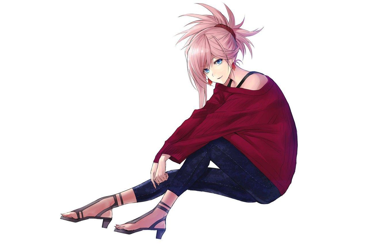 1332x850 Wallpaper Saber, Fate Grand Order, Redapple Miyamoto Musashi, Shoulder Less Shirt Image For Desktop, Section сёнэн