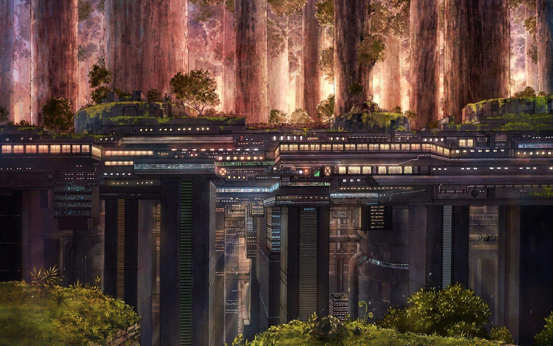 1920x1200 futuristic nature con Google. Desktop picture, Sunset