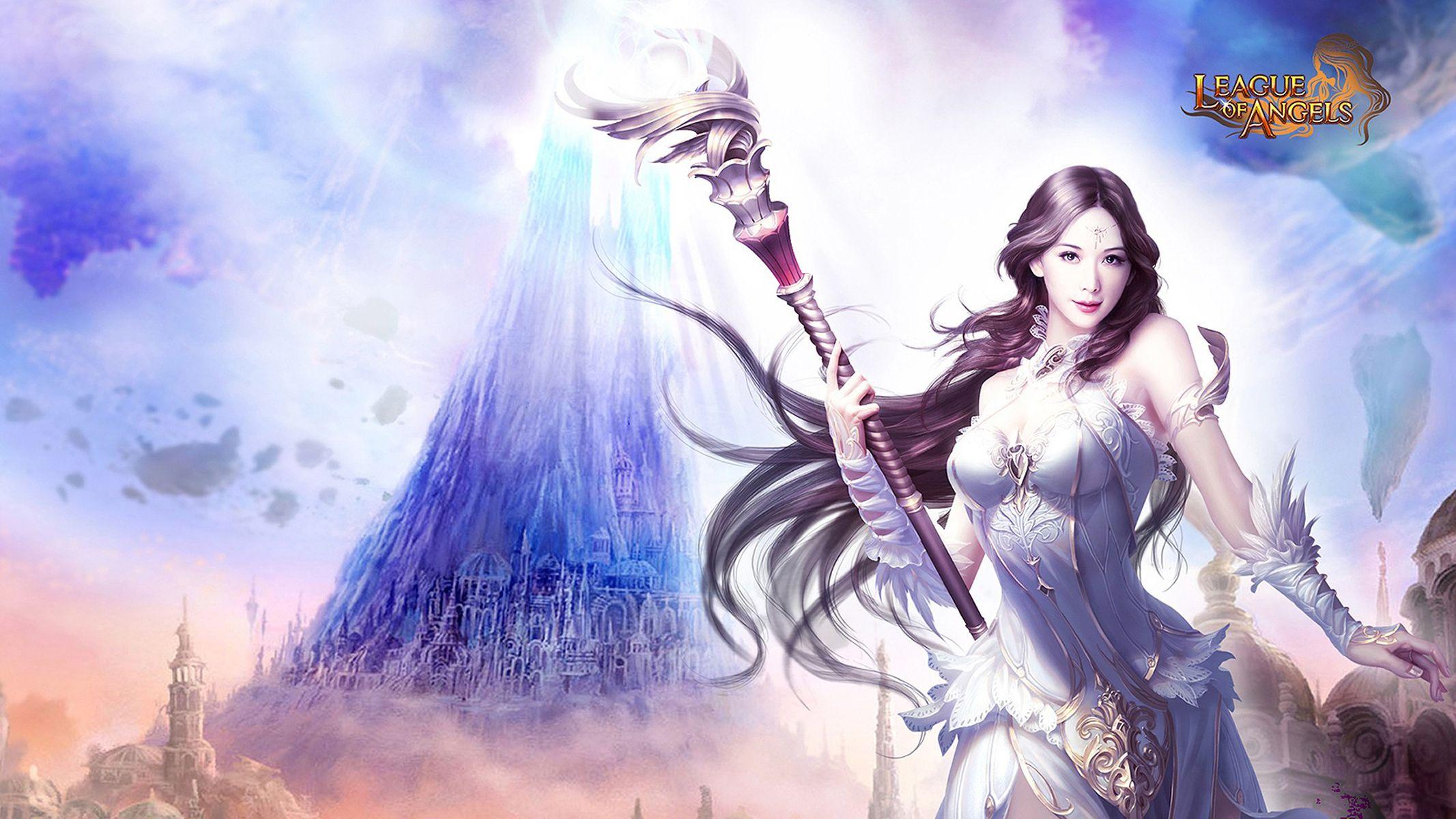 2133x1200 League Of Angels 2 Angelina Desktop HD Wallpaper 2133x1200