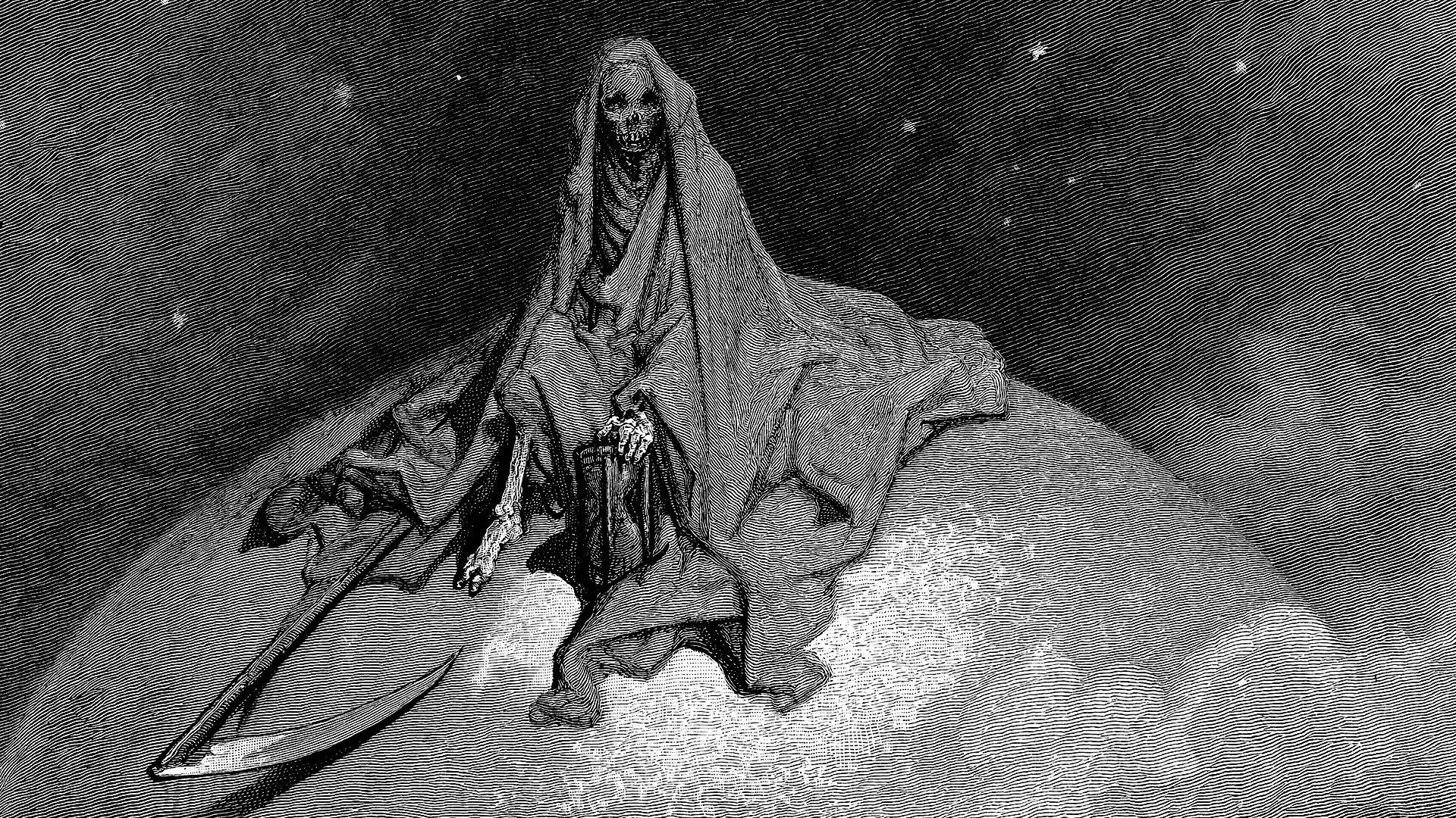 1920x1080 Gustave Dore Illustration Classic Art Death Lithograph Wallpaper
