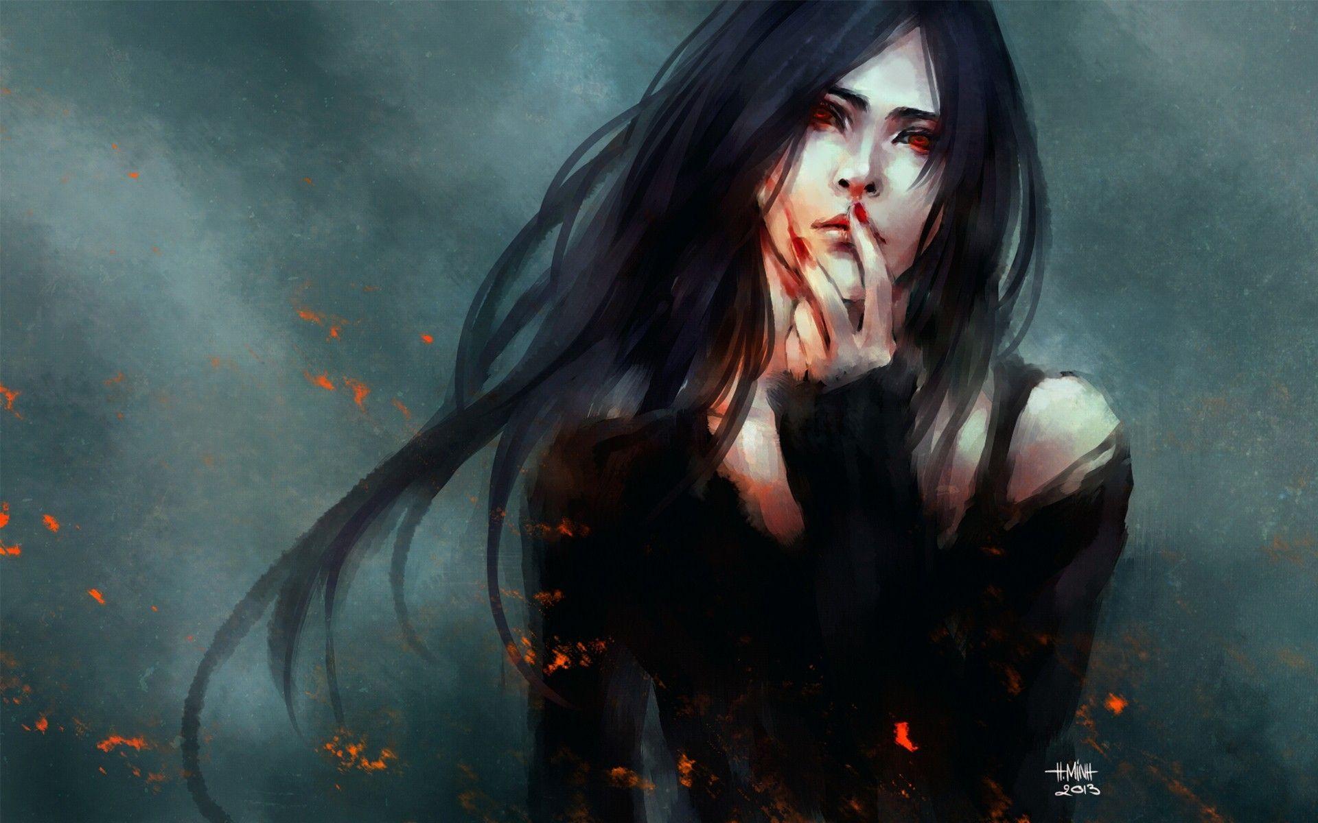 1920x1200 Horror Woman Wallpaper