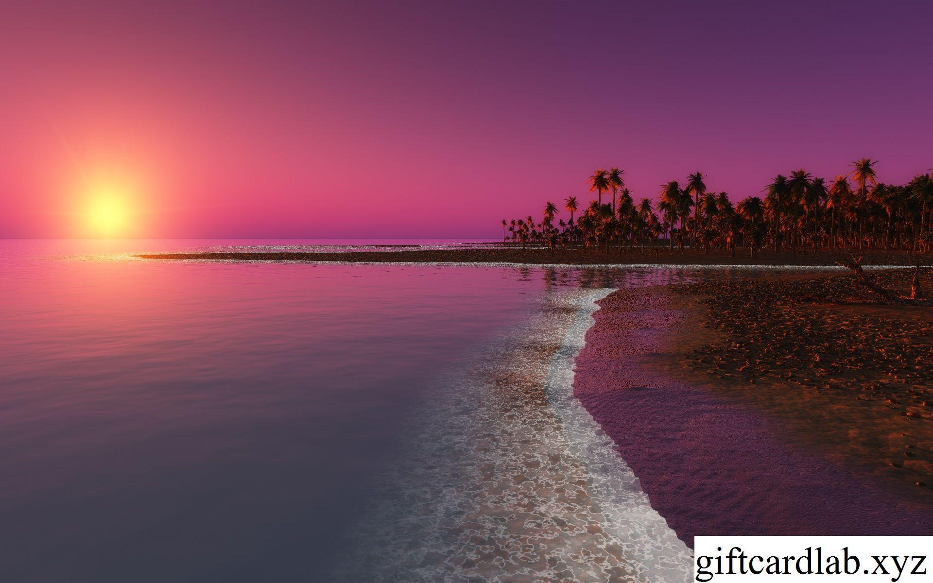 1920x1200 Download Digital Coastal Beach Sunset HD & Widescreen Beach