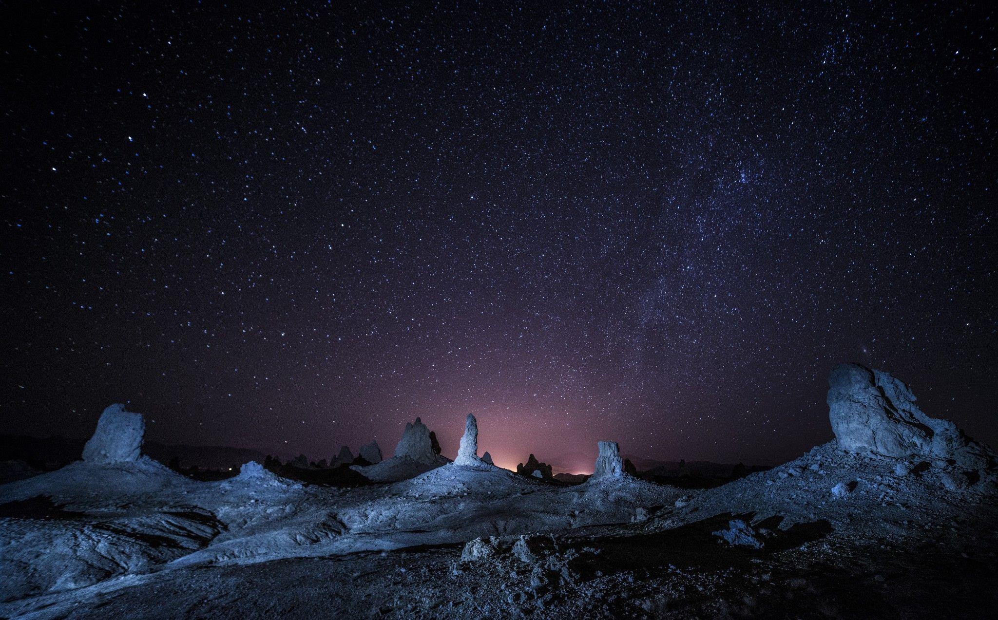 2048x1273 stars, Night, Landscape Wallpaper HD / Desktop and Mobile Background