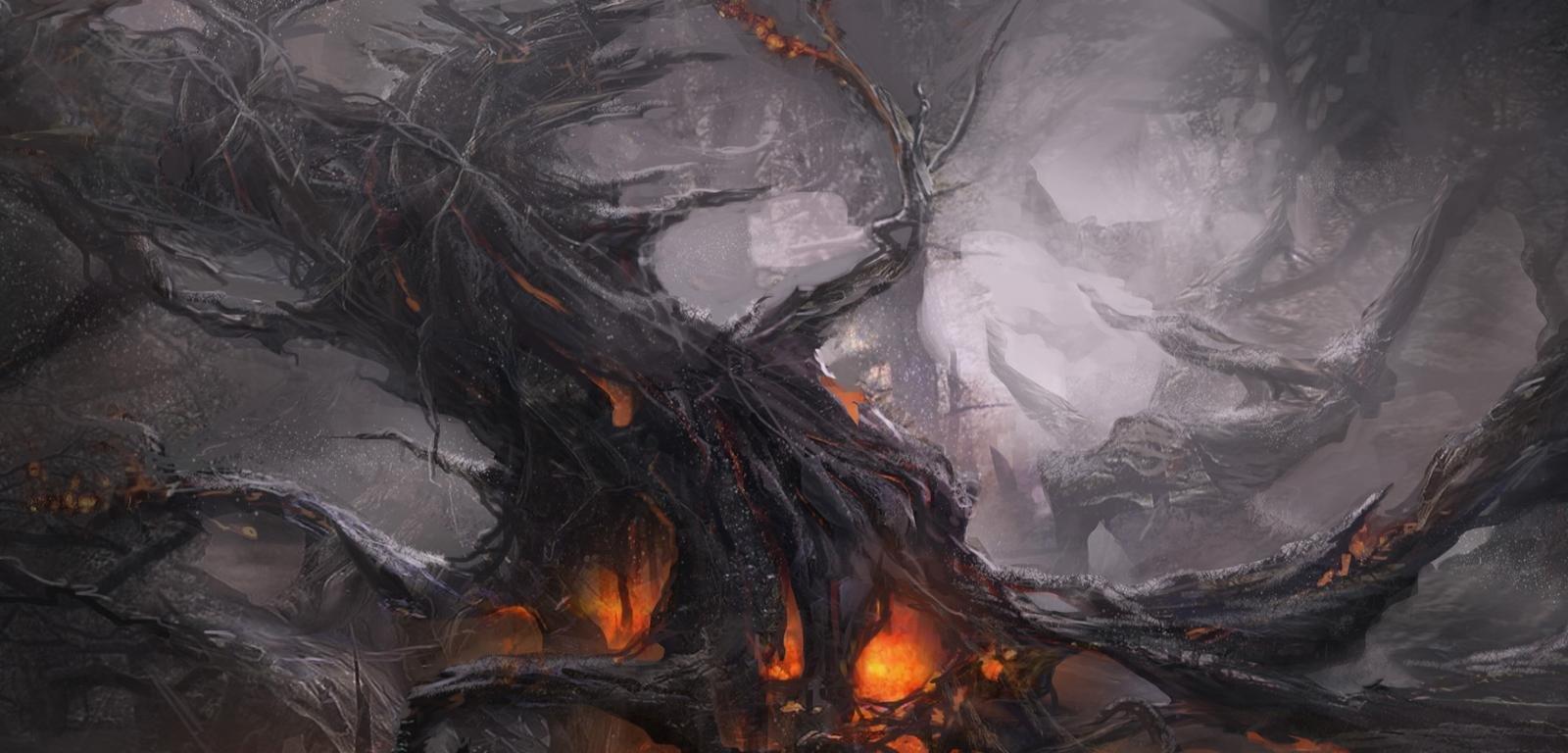 1600x768 Dark landscape wallpaper HD for desktop background