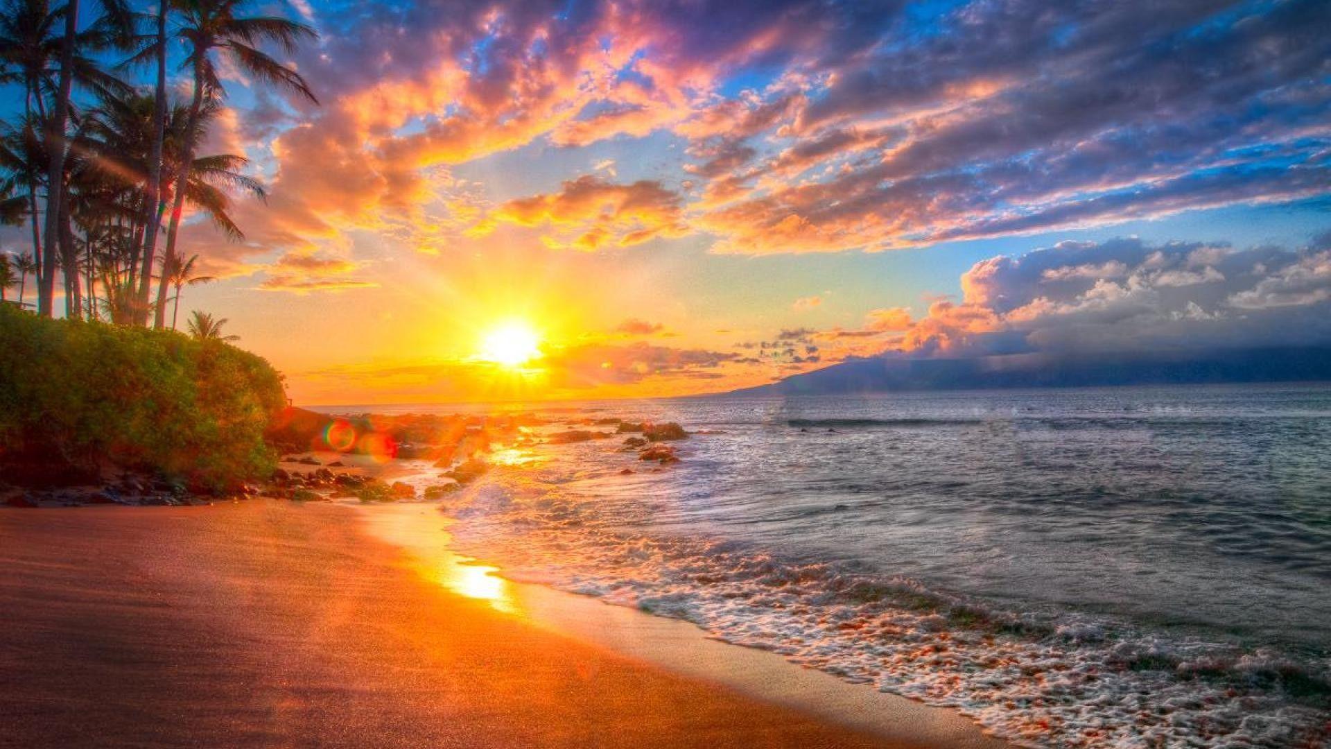 1920x1080 Hawaii Sunset Wallpaper