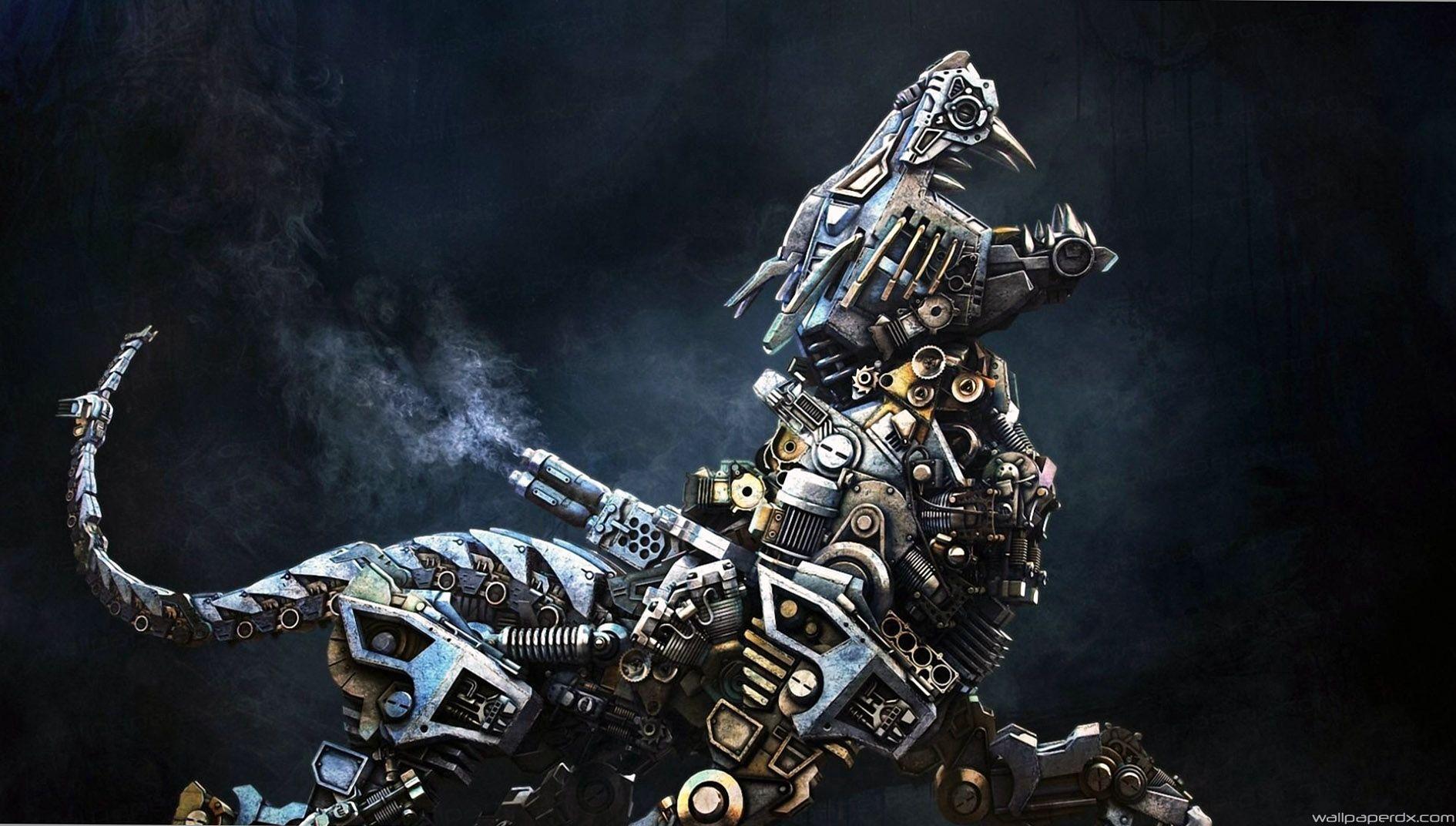 1890x1072 cyborg robot animal iron full HD wallpaper.com.. Best