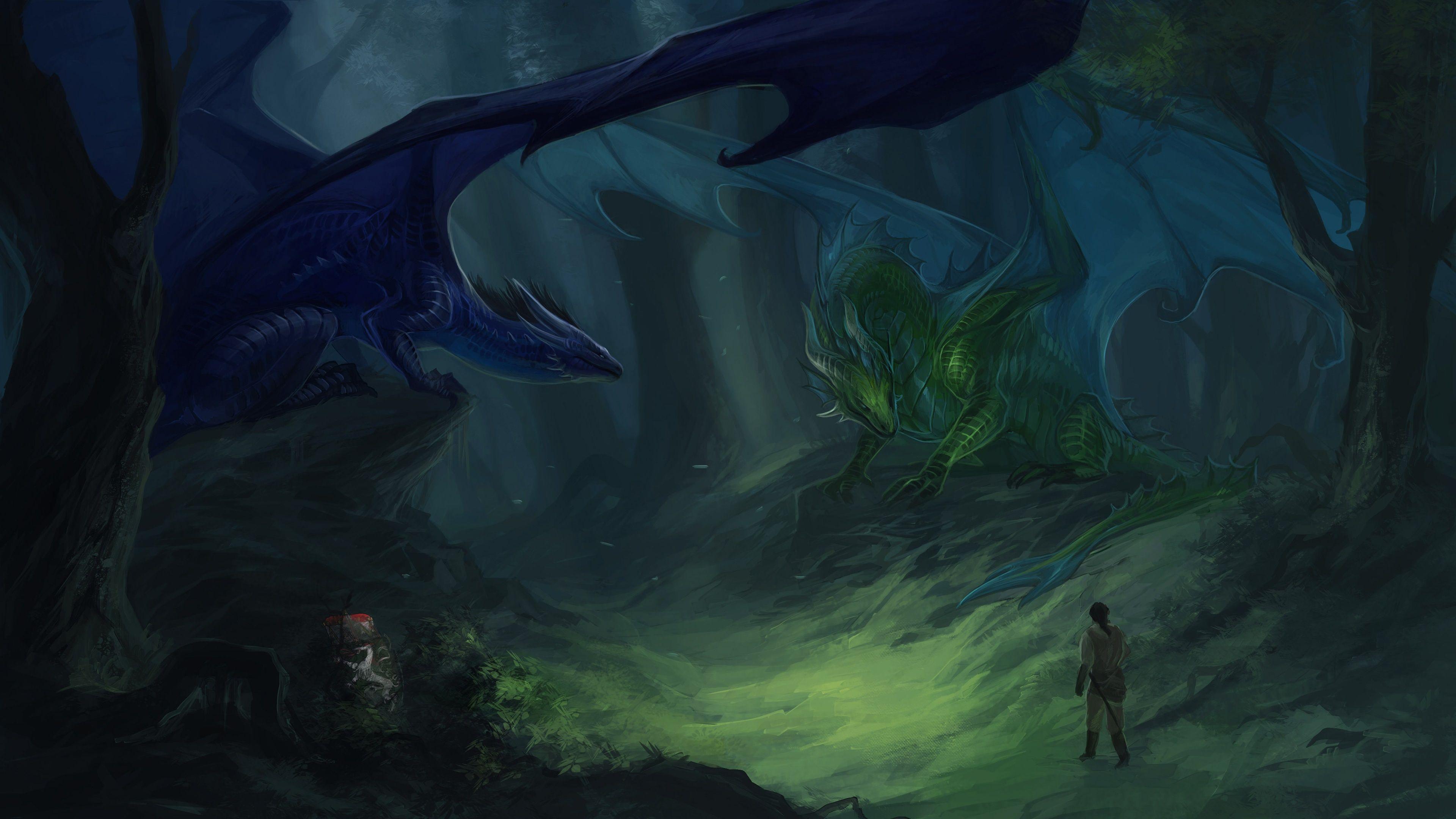 Forest Dragon Wallpapers Top Free Forest Dragon Backgrounds WallpaperAccess