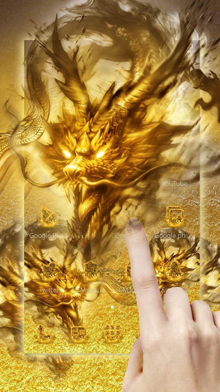 720x1280 Golden Dragon Wallpaper for Android