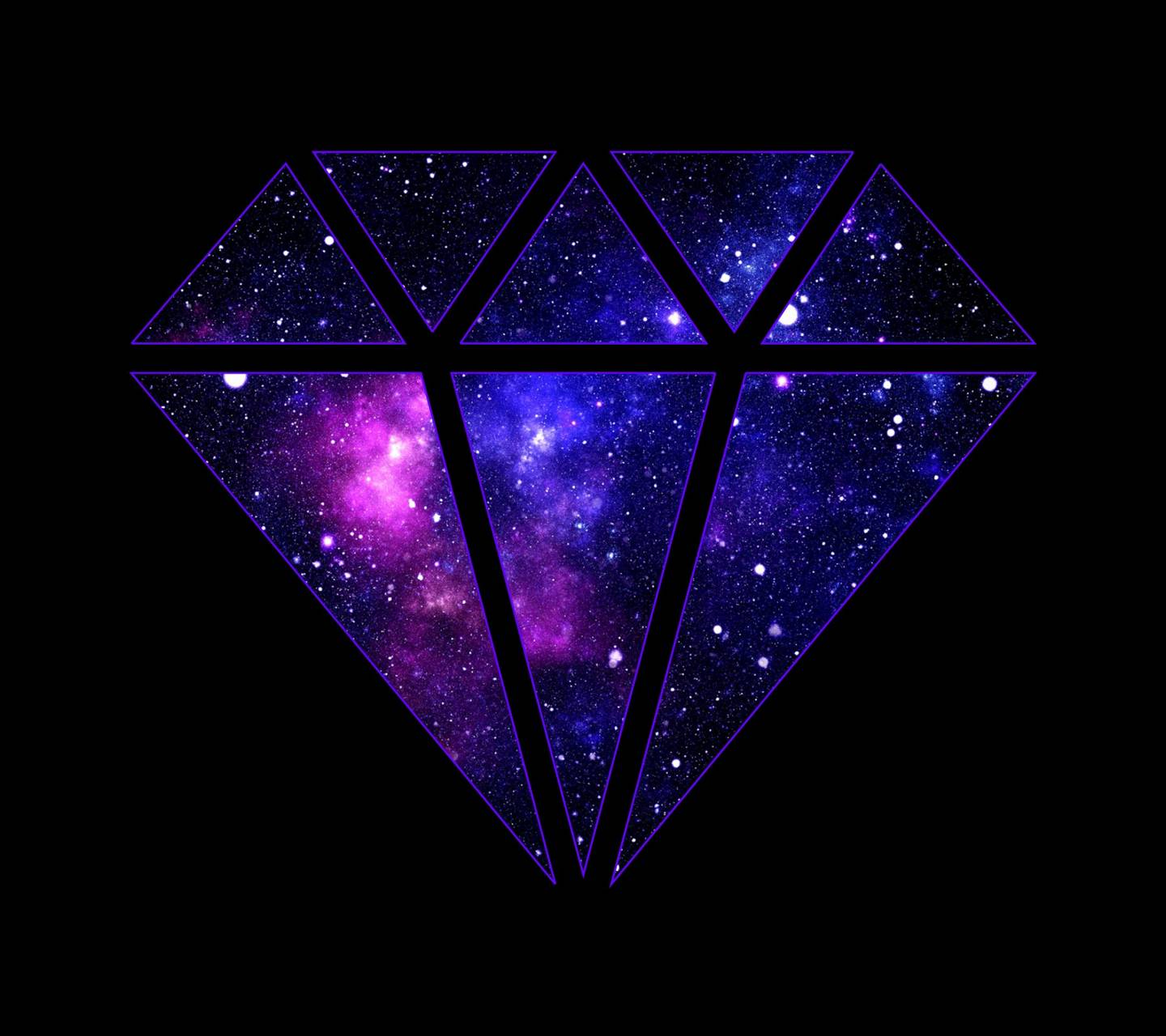 1440x1280 Galaxy Diamond Wallpaper