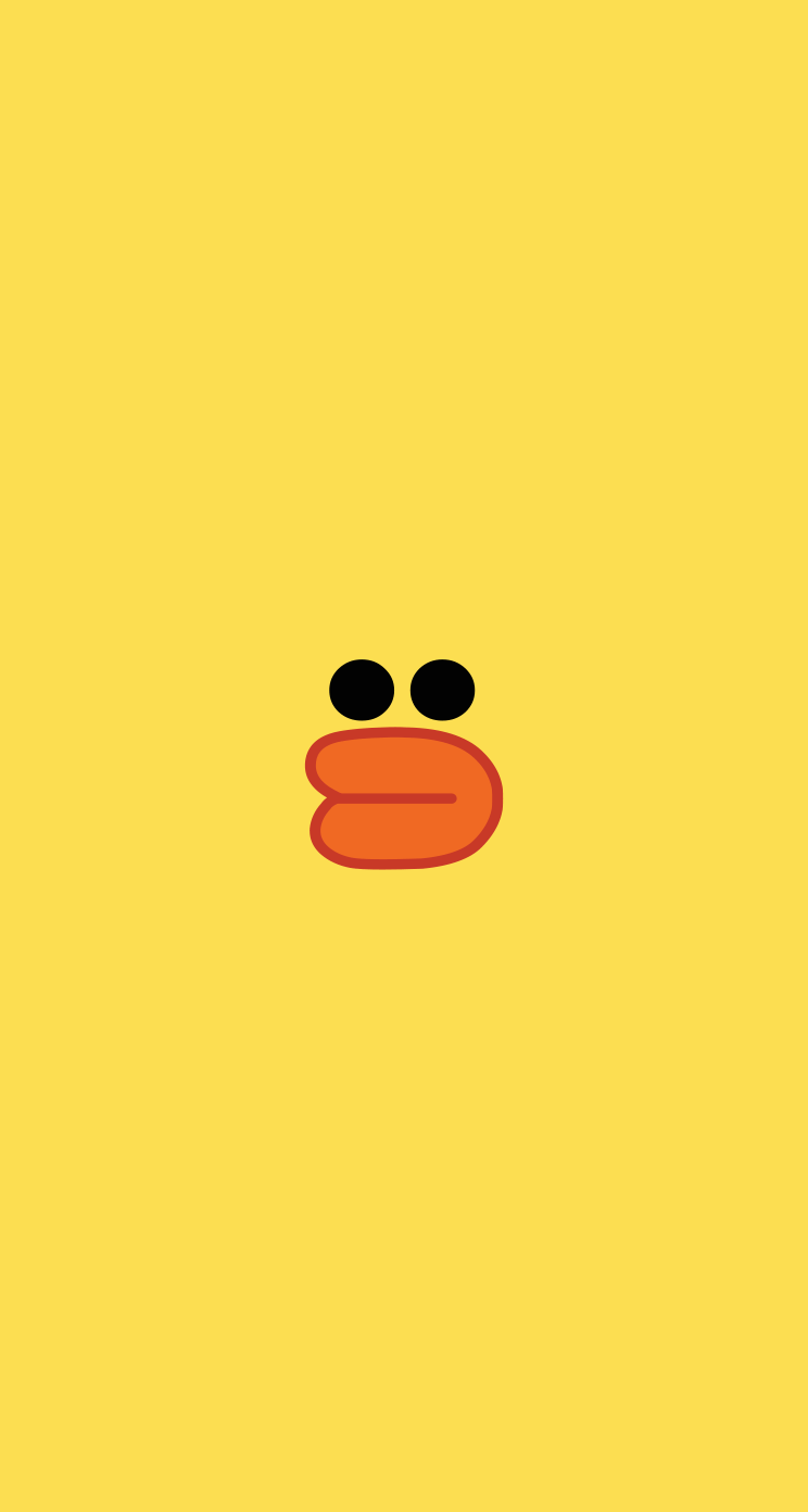 744x1392 LINE Characters Wallpaper. Duck wallpaper, Friends wallpaper