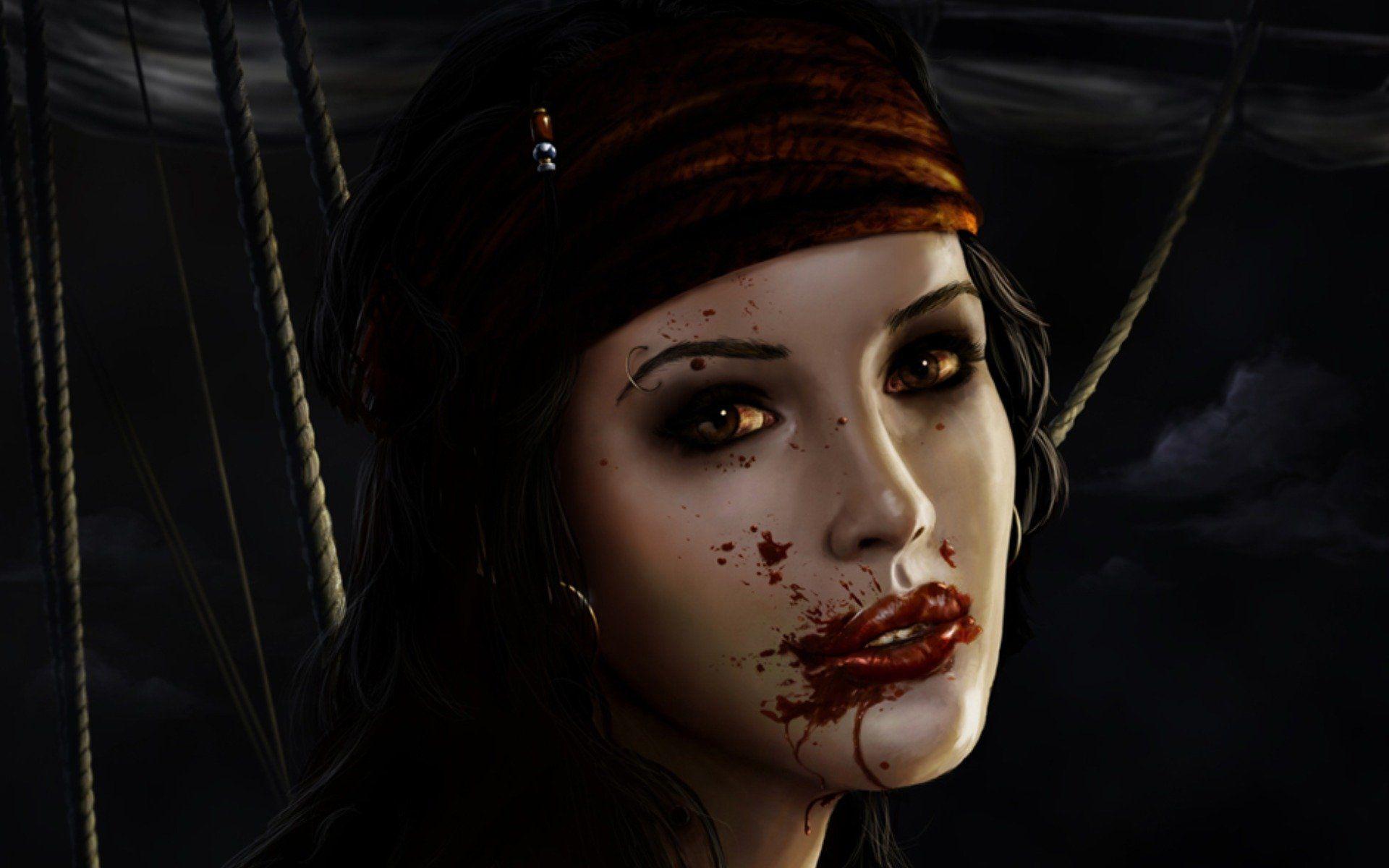 1920x1200 blue, horror, high resolution, HD image, pirate, background