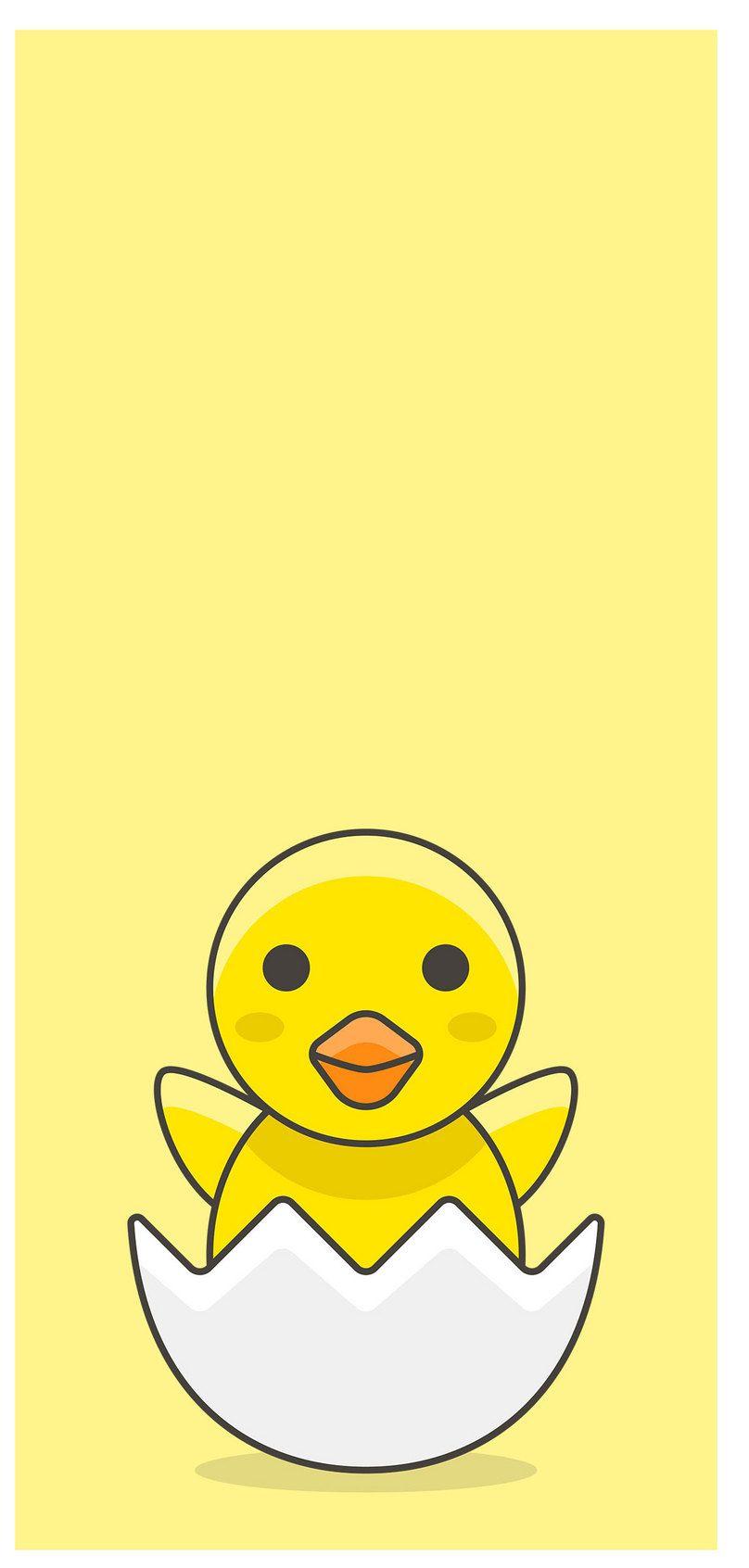 Minimalist Duck in Flight Mobile Wallpaper - High Quality 8k Illustration  Stock Illustration - Illustration of background, symbolizing: 284760639