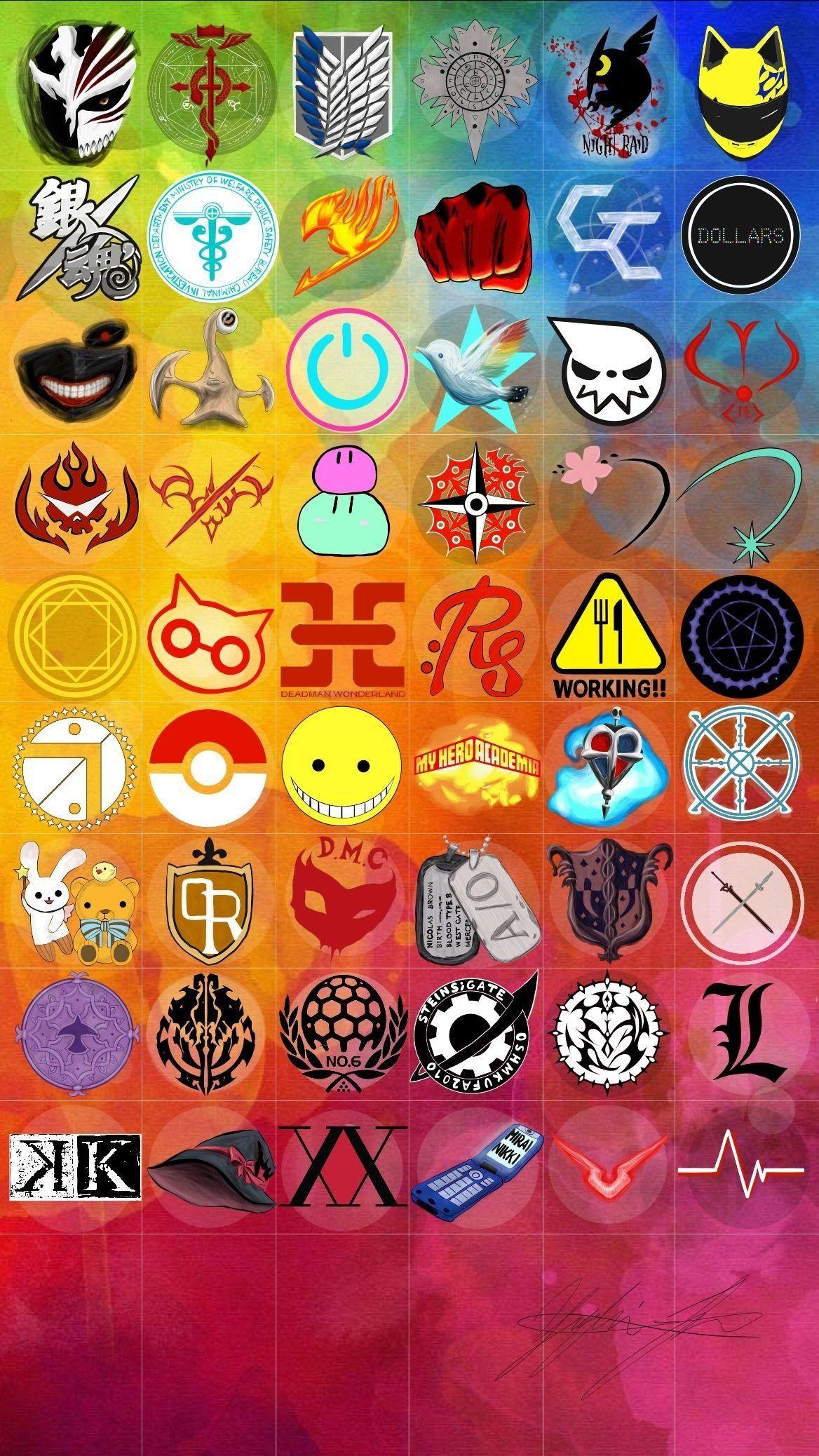 Anime Symbols Wallpapers - Top Free Anime Symbols Backgrounds