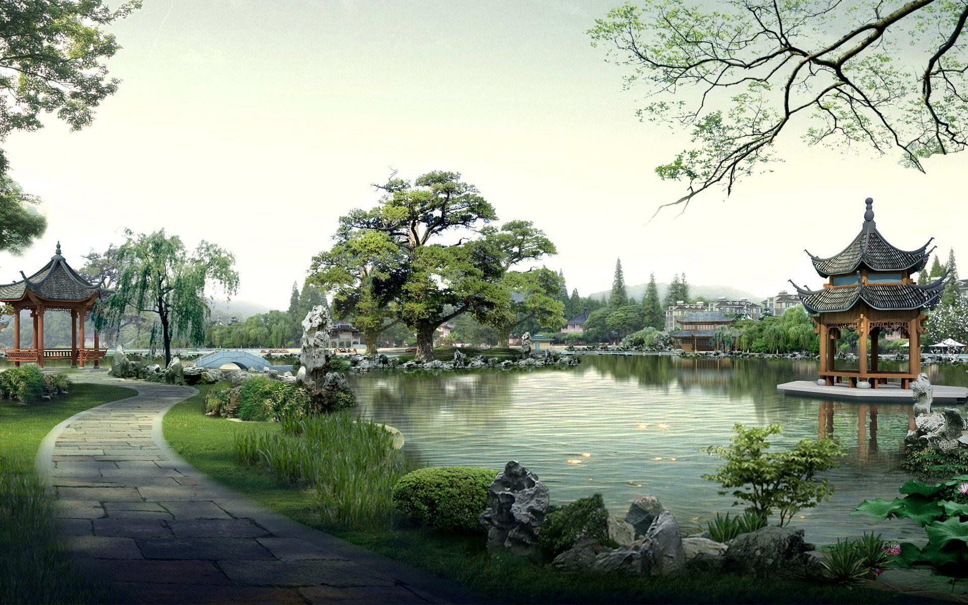 chinese landscape background