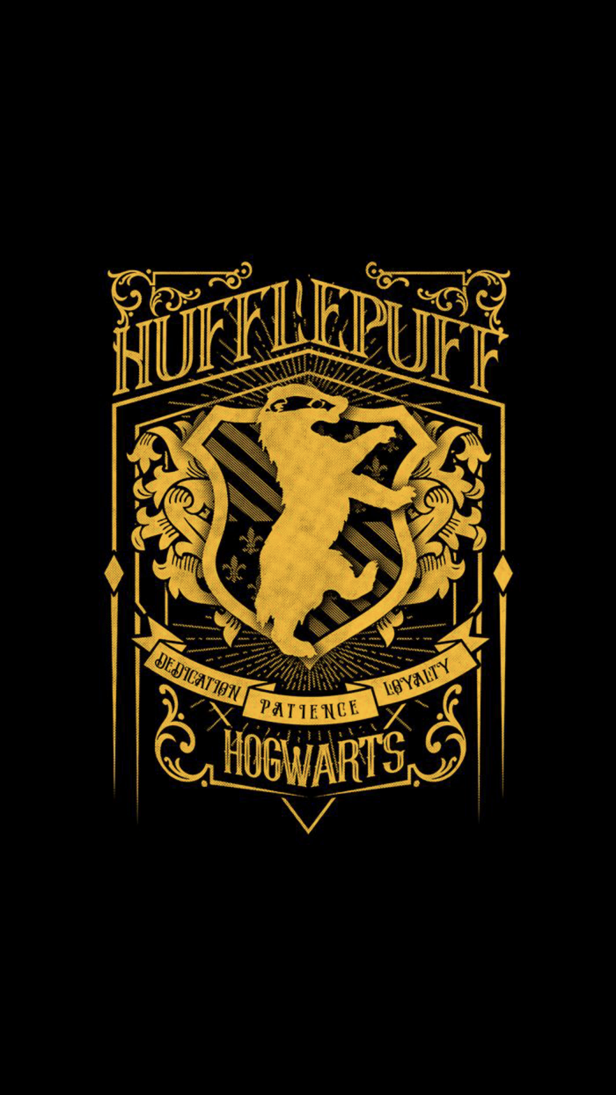 1242x2208 Modern Looking Hufflepuff Crest. This Would Be A Cool T Shirt