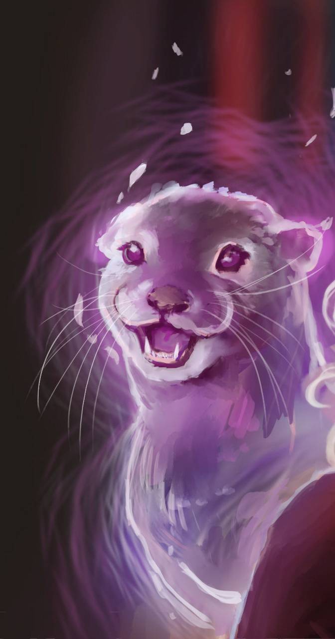 672x1280 Otter Patronus wallpaper