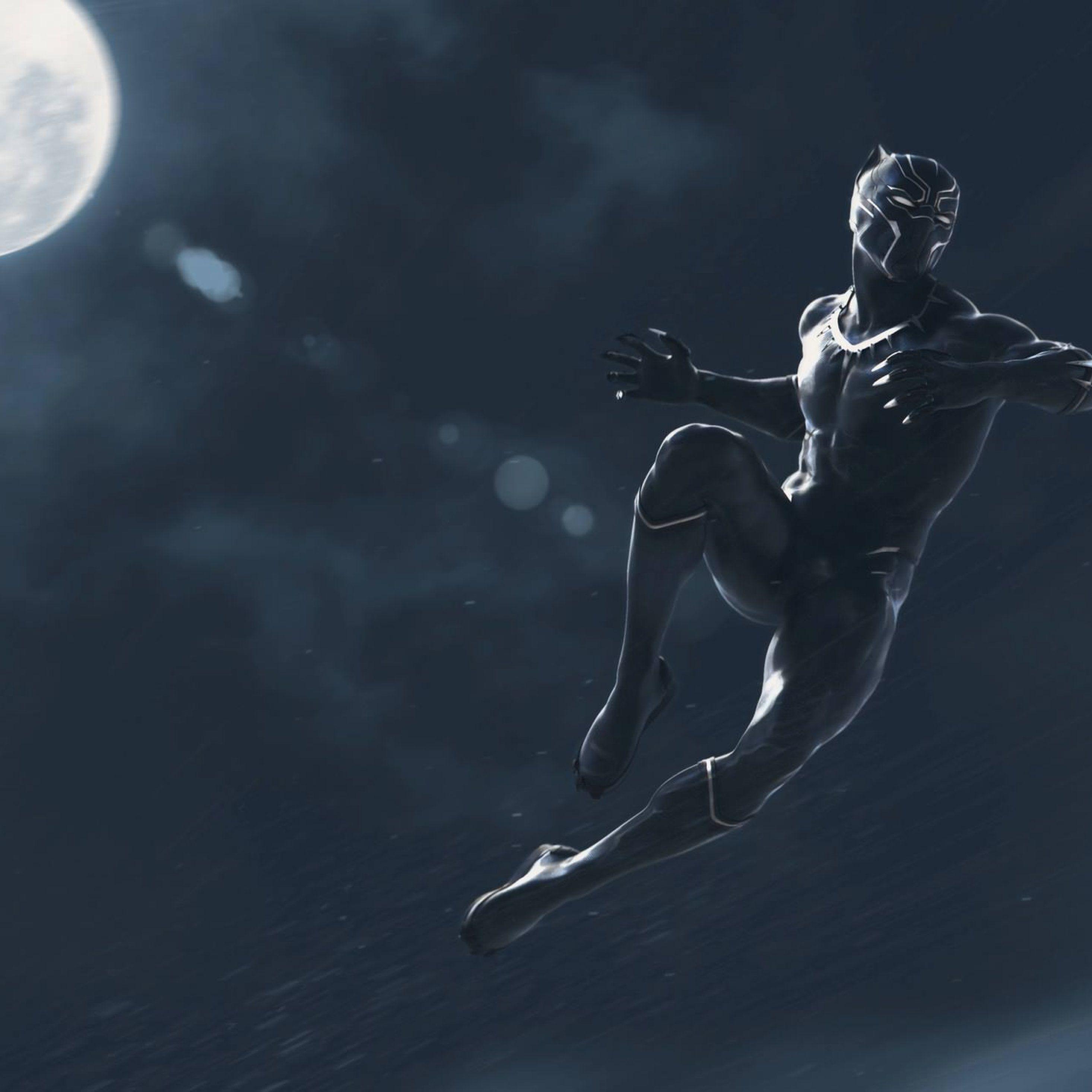 2932x2932 Black Panther Marvel Movie iPad Pro Retina Display