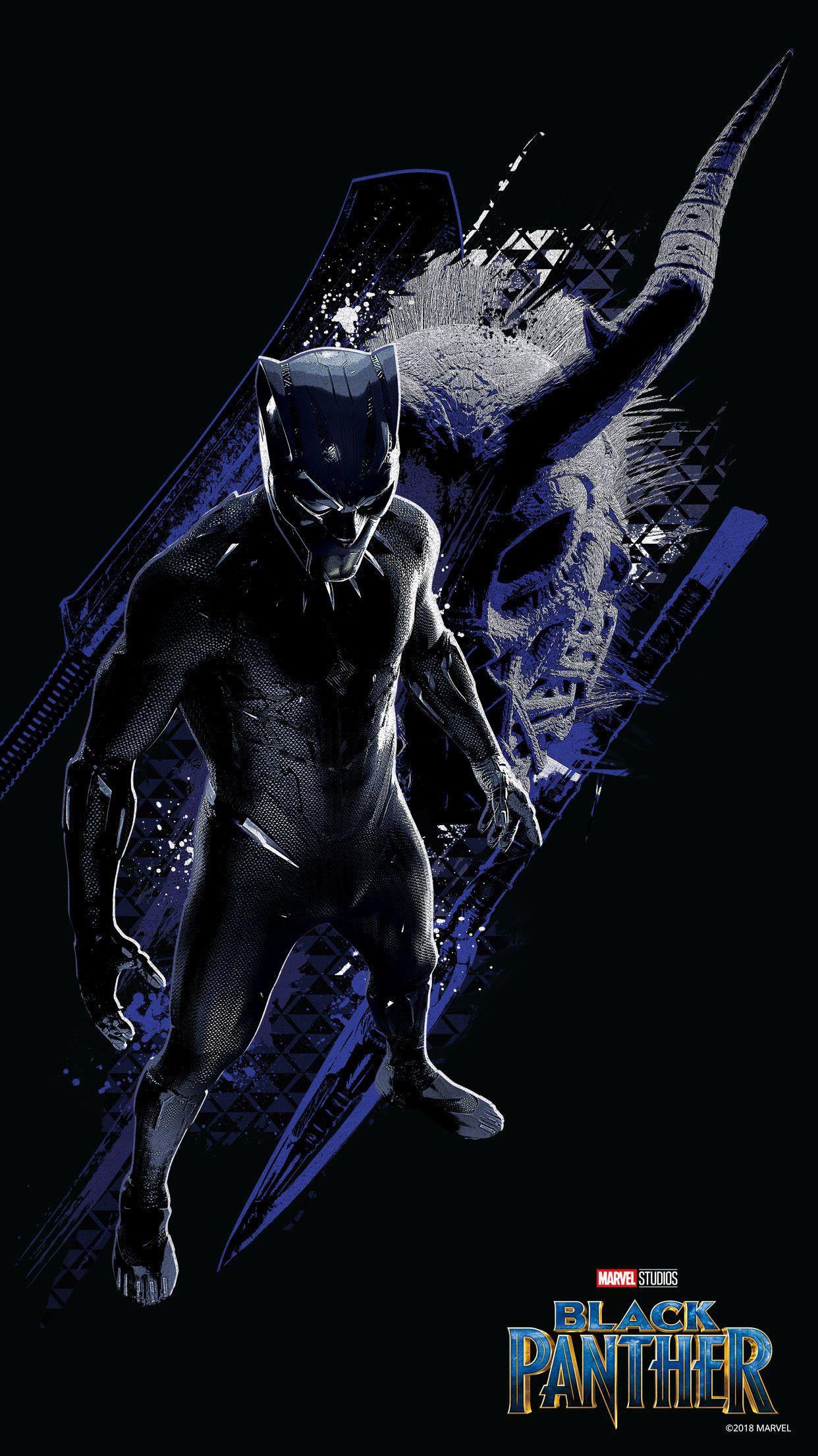 1242x2209 Black Panther Marvel Wallpaper HD