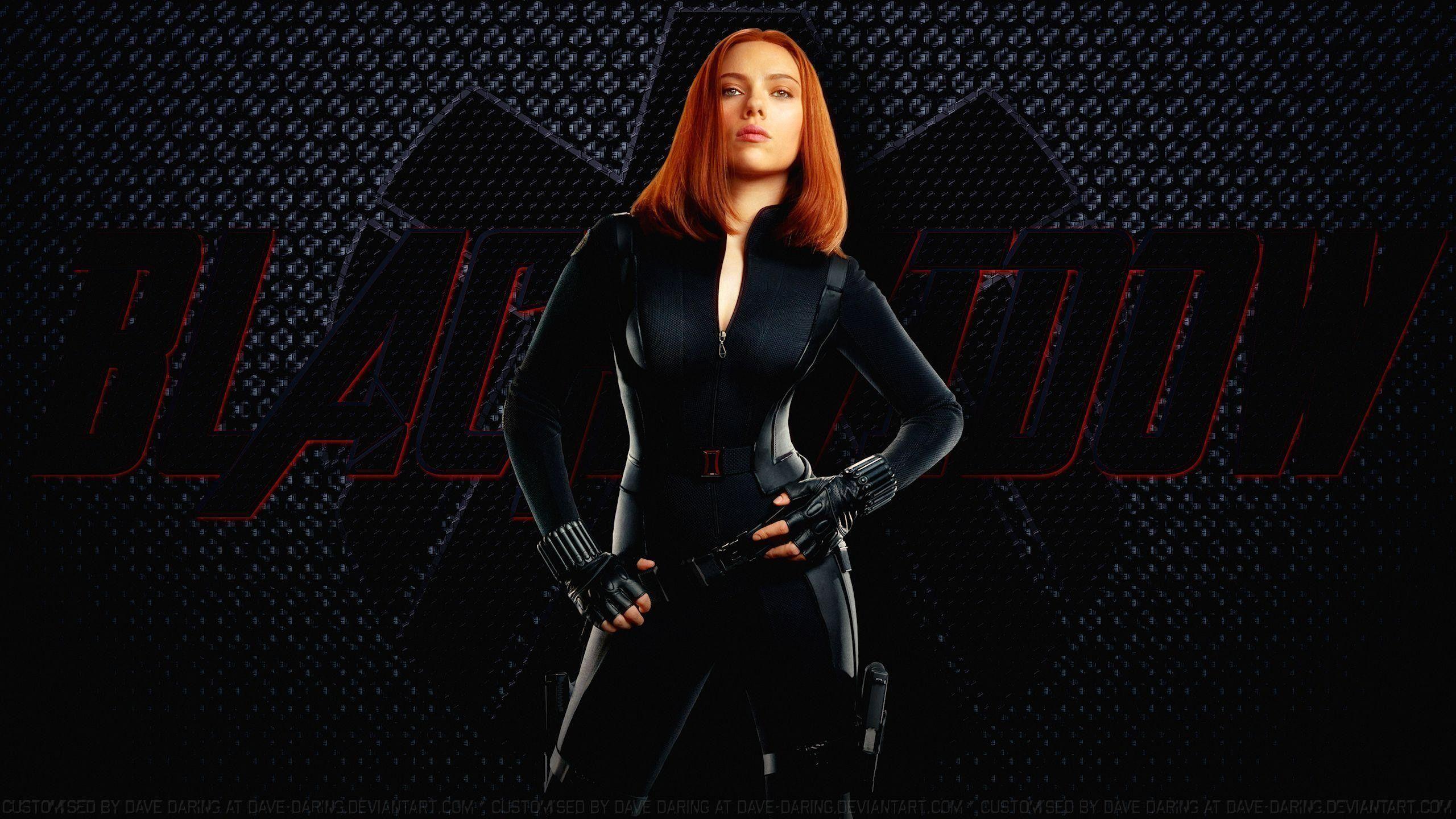2560x1440 Black Widow Wallpaper