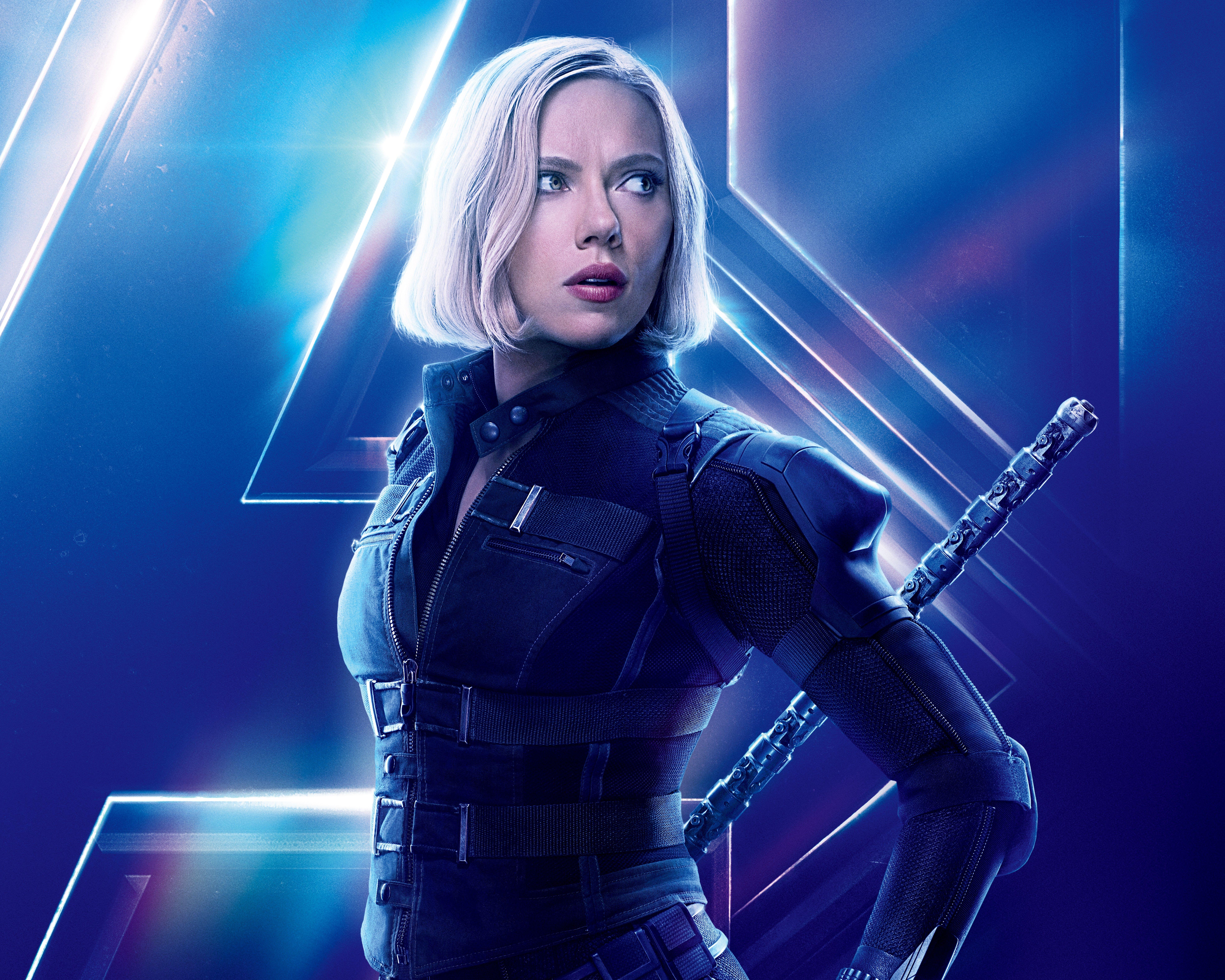 7866x6292 Black Widow Infinity War Wallpaper
