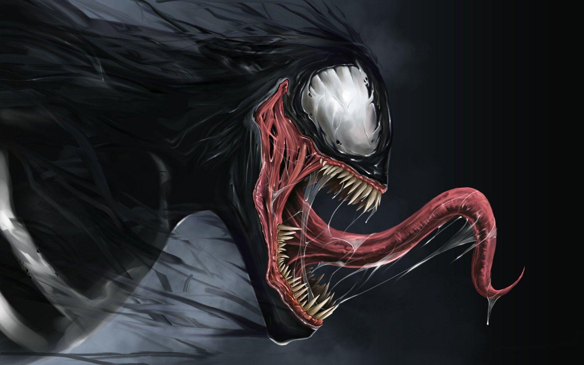 1920x1200 Wallpaper venom, saliva, tongue, graphics desktop wallpaper 3D