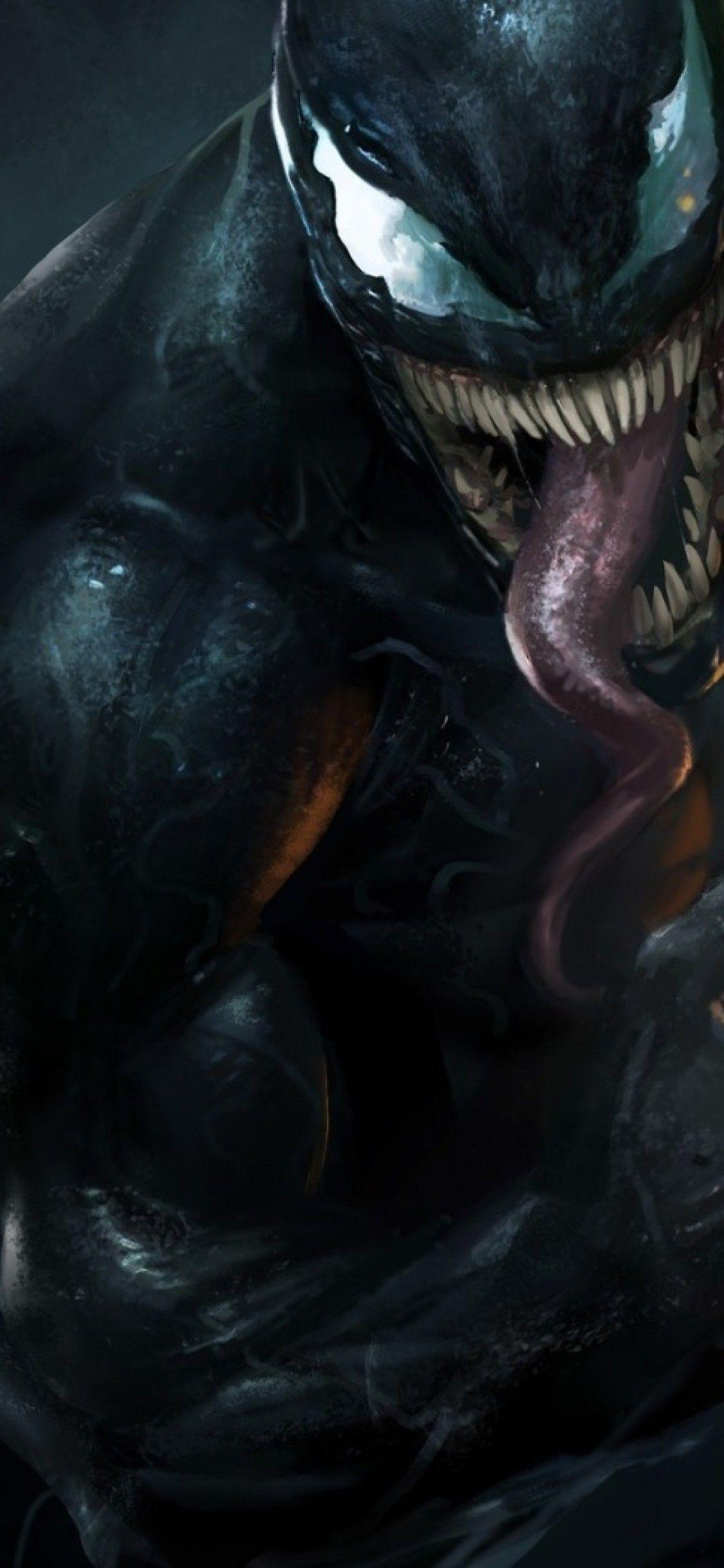 1125x2436 Download 1125x2436 Venom, Tongue, Artwork Wallpaper for iPhone X