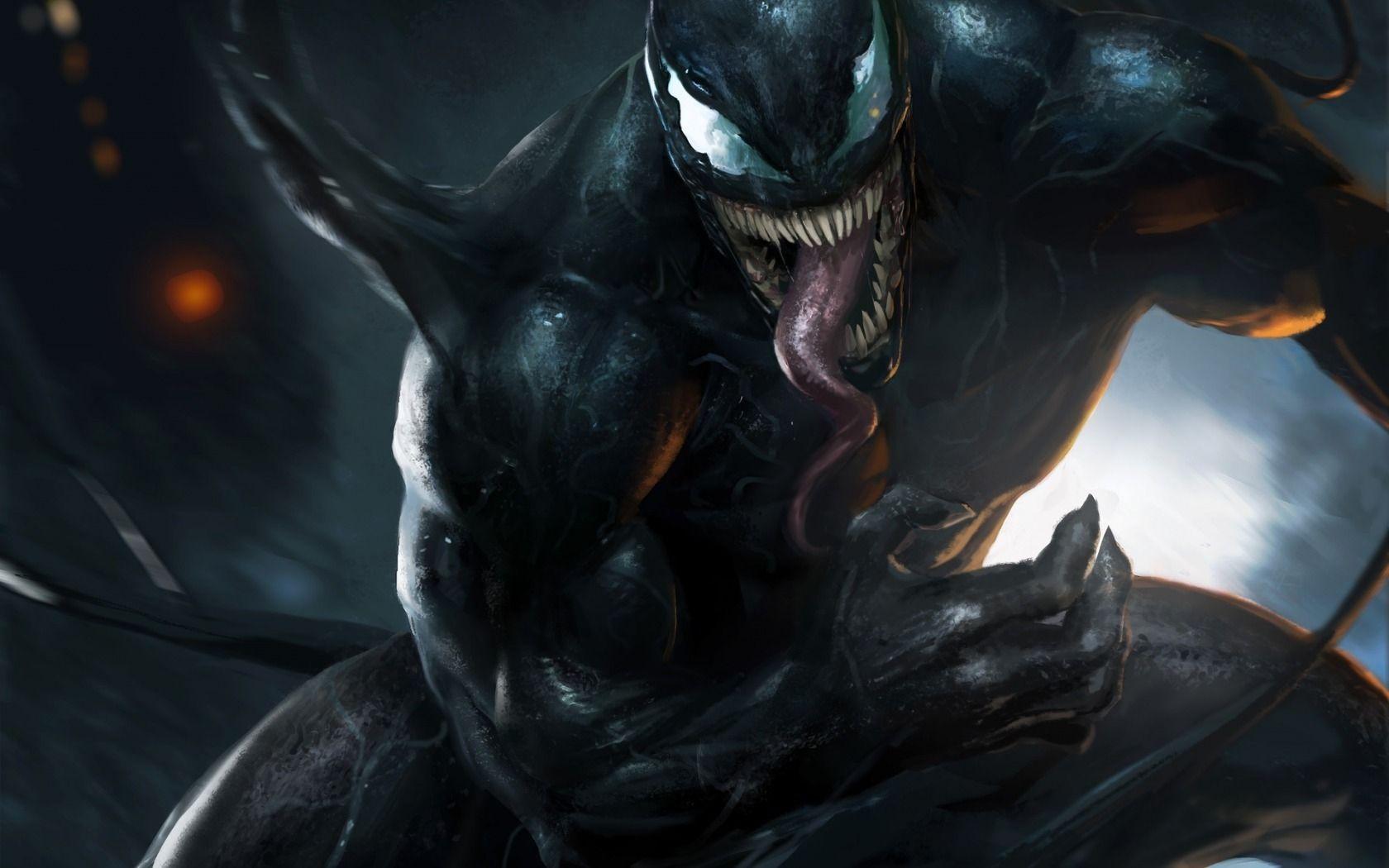 1680x1050 Download 1680x1050 Venom, Tongue, Artwork Wallpaper for MacBook