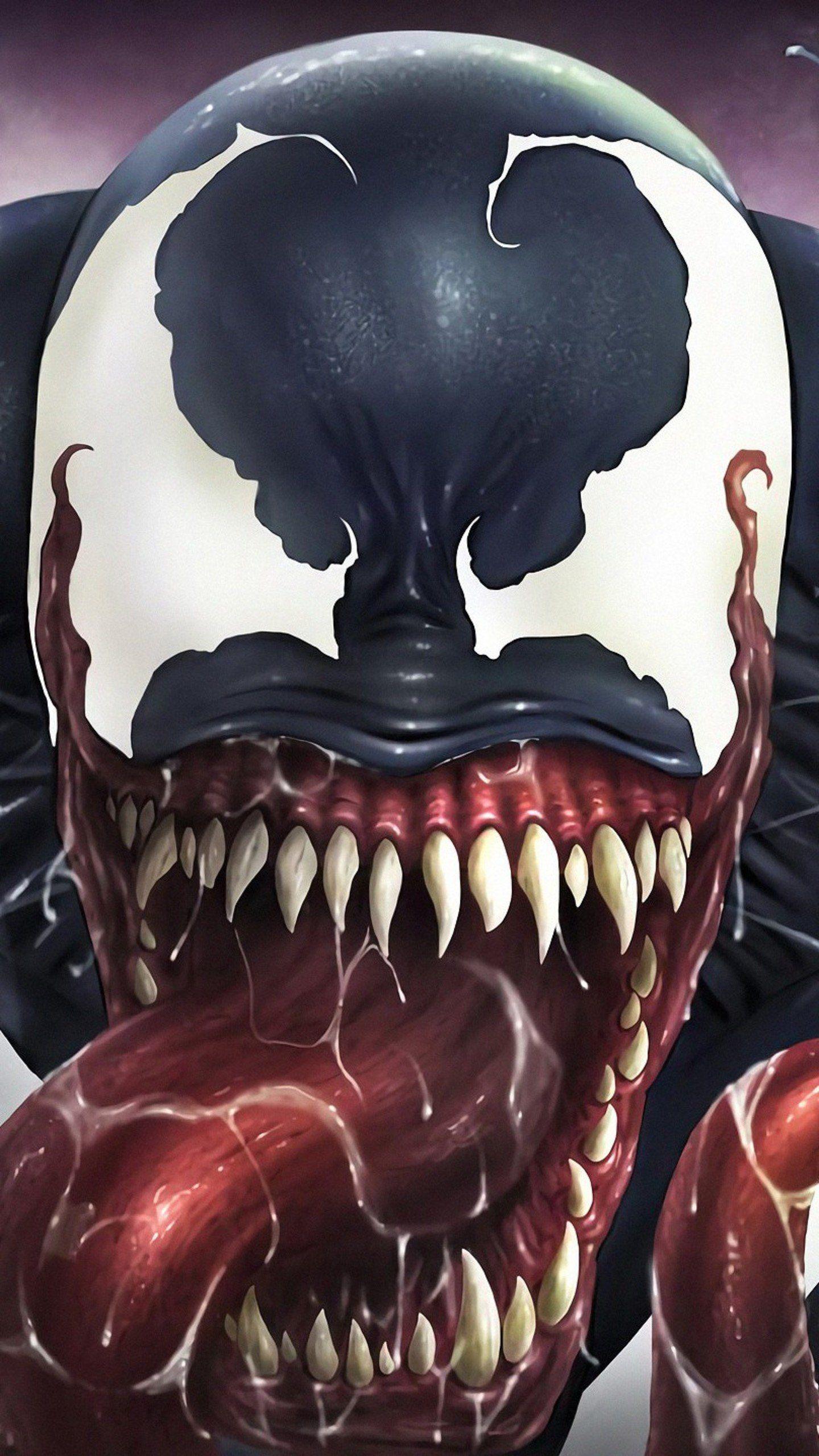 1440x2560 Venom Attack HD Wallpaper (1440x2560). Venom comics, Venom, Venom art