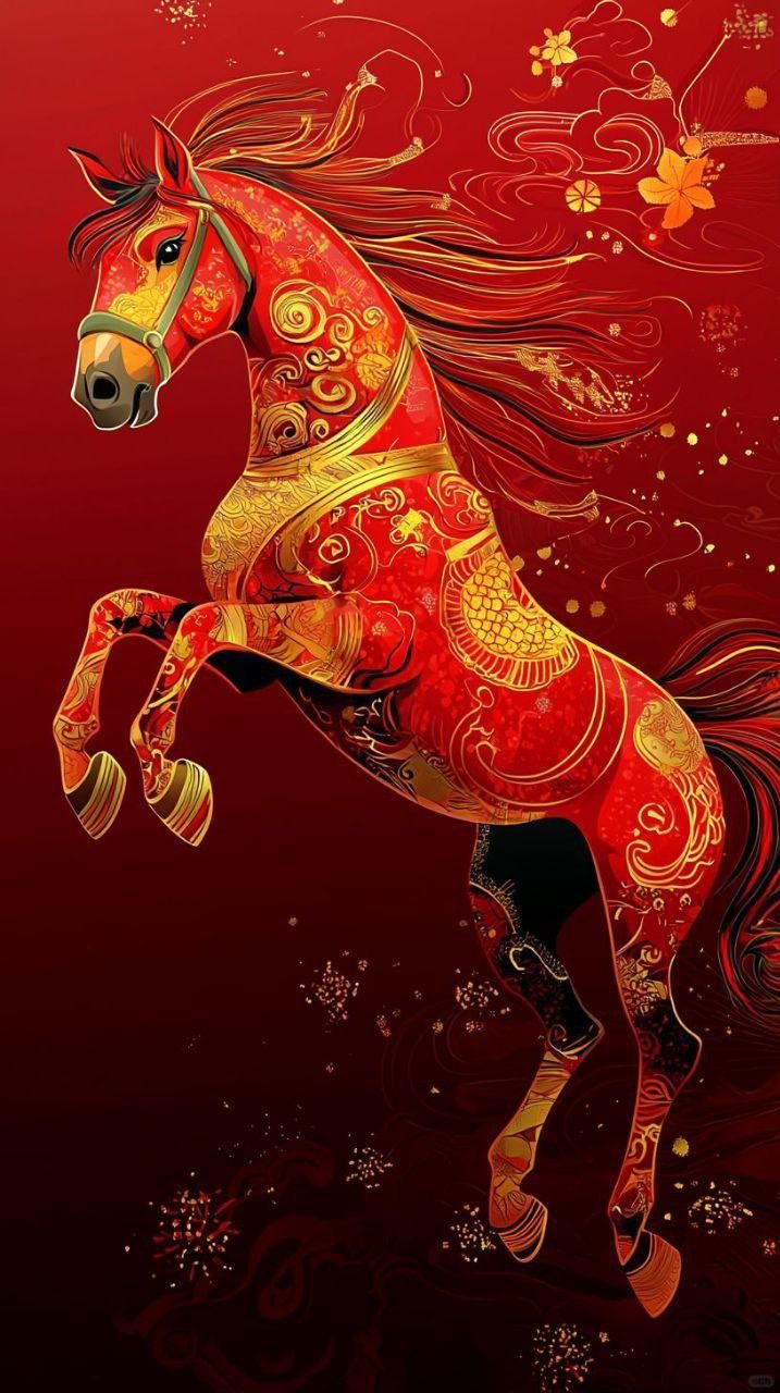 717x1280 Lunar new year horse 2026 ideas. chinese new year horse image, chinese new year horse drawing, chinese new year horse picture