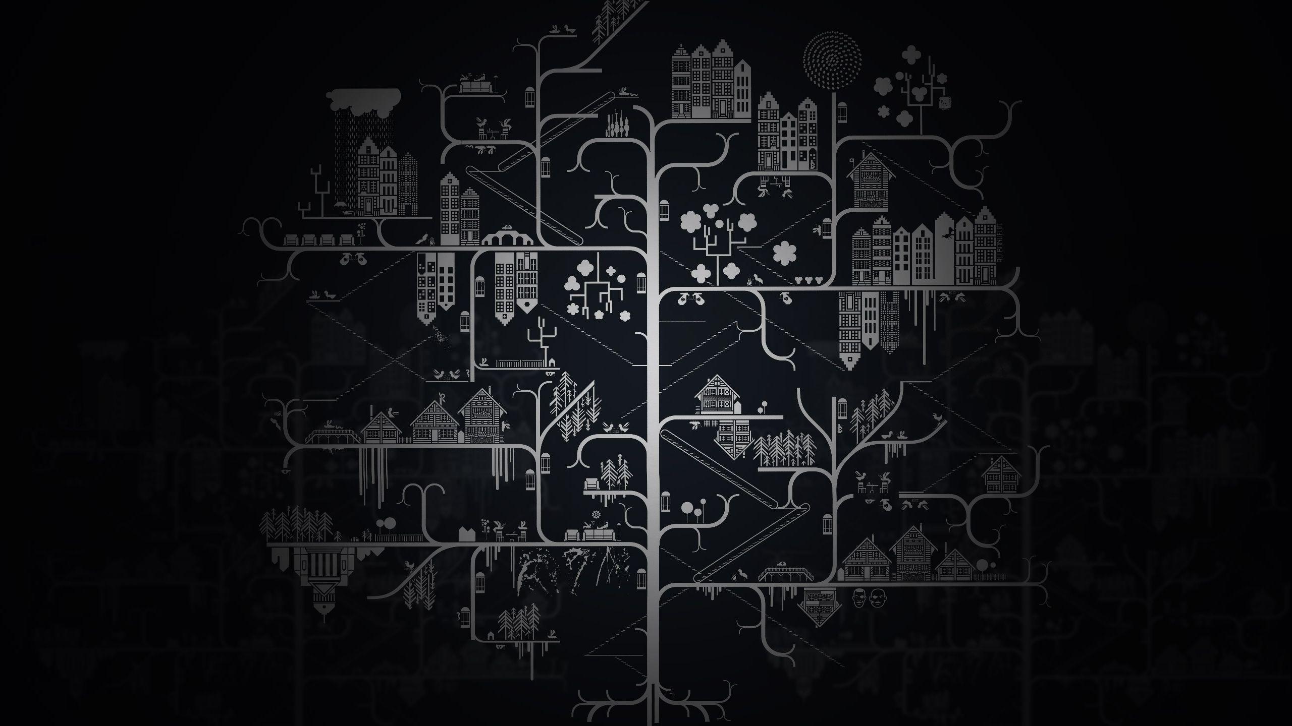 2560x1440 Relativity MacBook Air Wallpaper Download