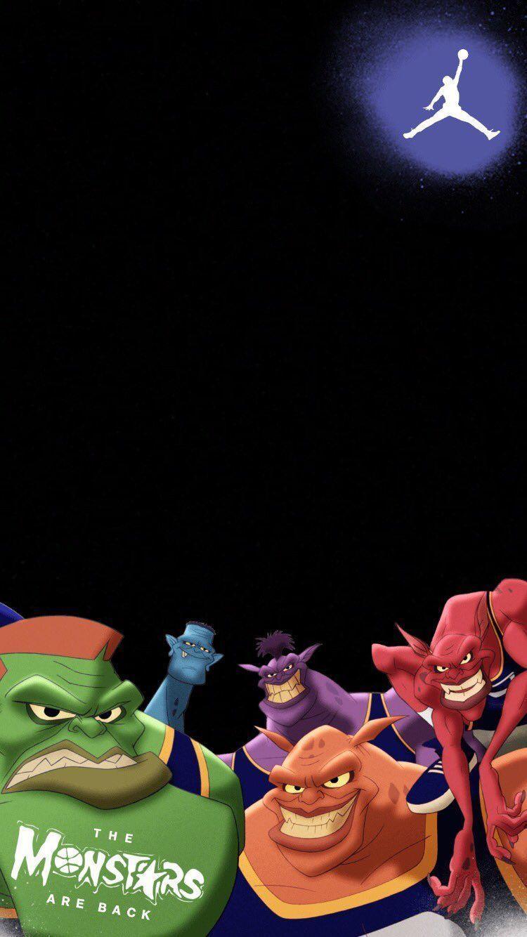 750x1334 Space Jam Monstars hình nền