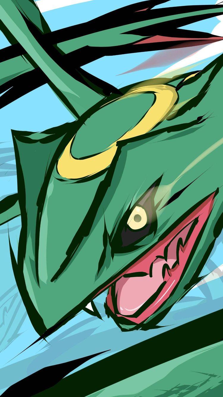 750x1334 Pokemon Rayquaza iPhone iPhone 6S, iPhone 7 HD 4k