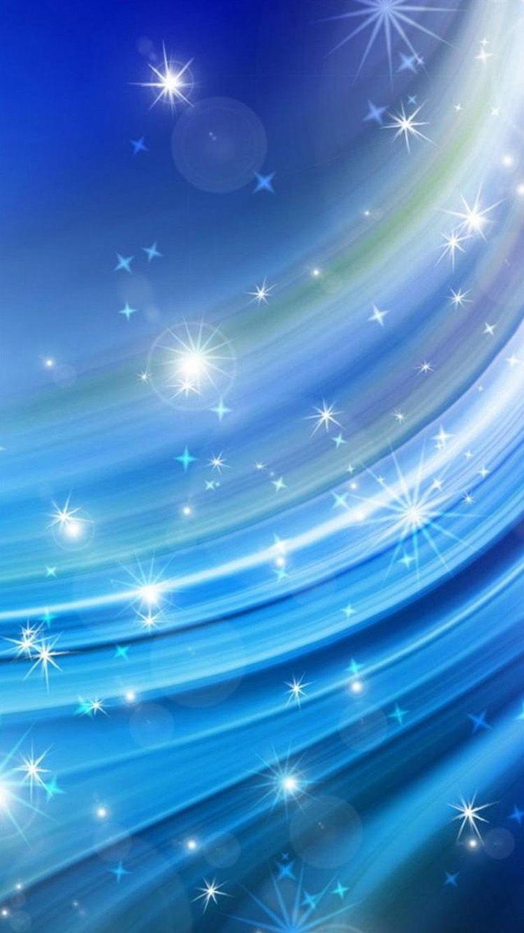 750x1334 Blue Wallpaper For iPhone X C009b