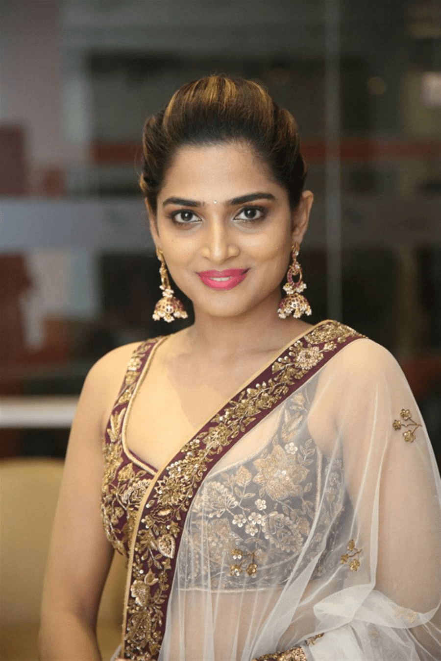 900x1350 Actress Anagha At Telugu Movie Guna 369 Pre Release Function. All