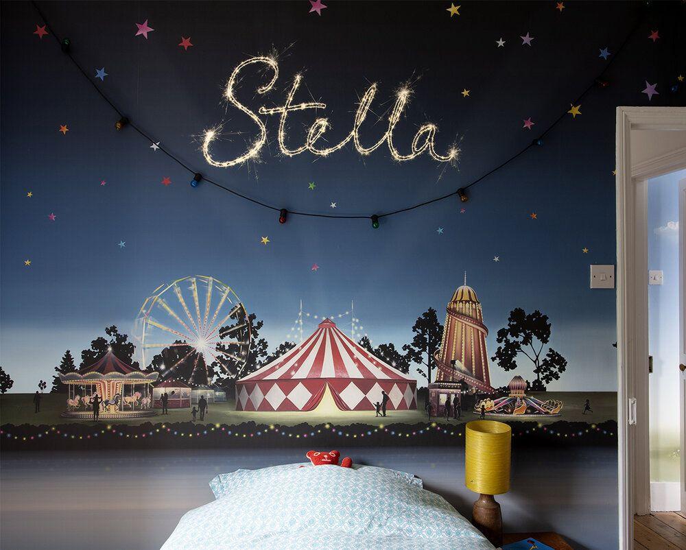 1000x802 Circus mural wallpaper