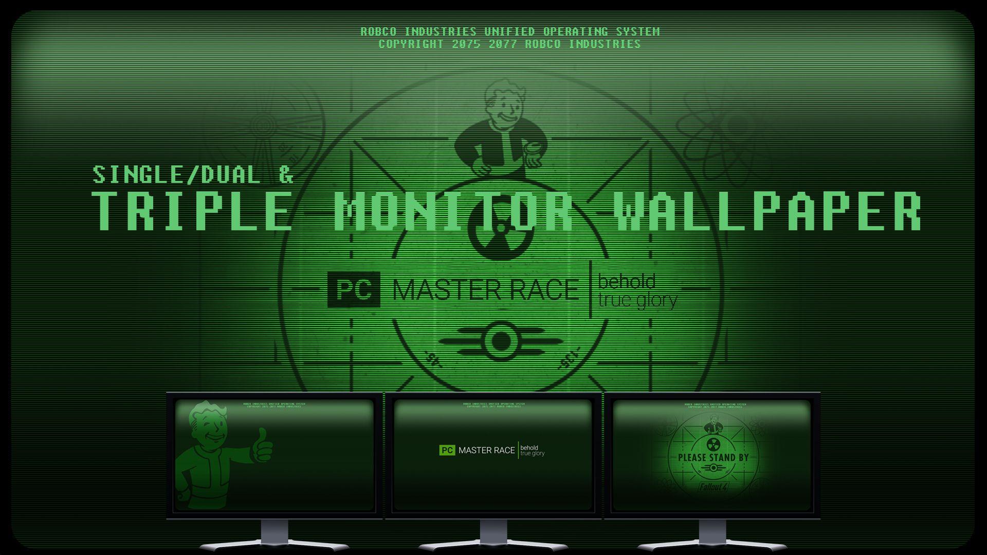 1920x1080 Fallout 4 Dual Screen Wallpaper
