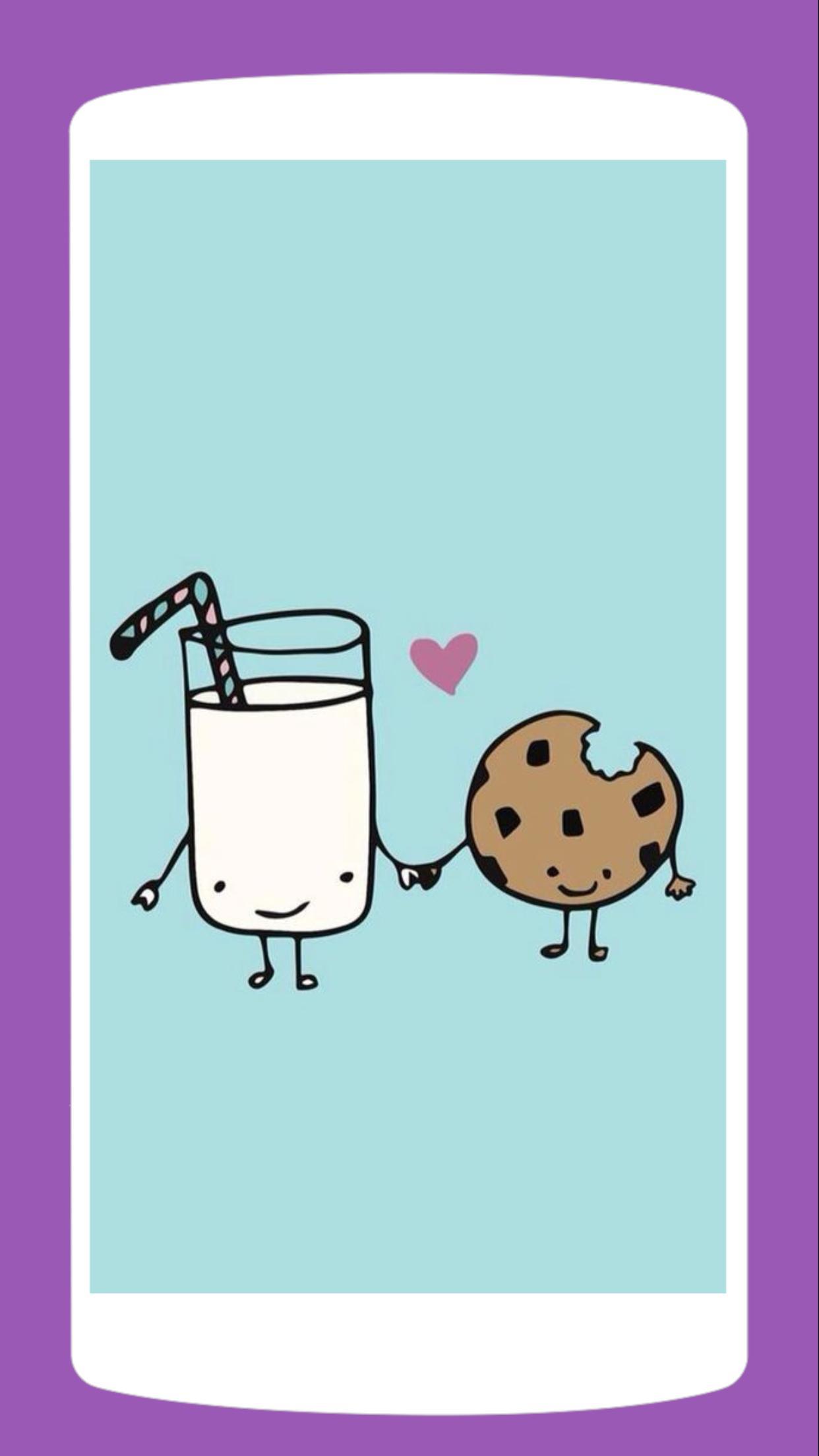 1242x2208 Cute Kawaii Food Wallpaper HDK for Android