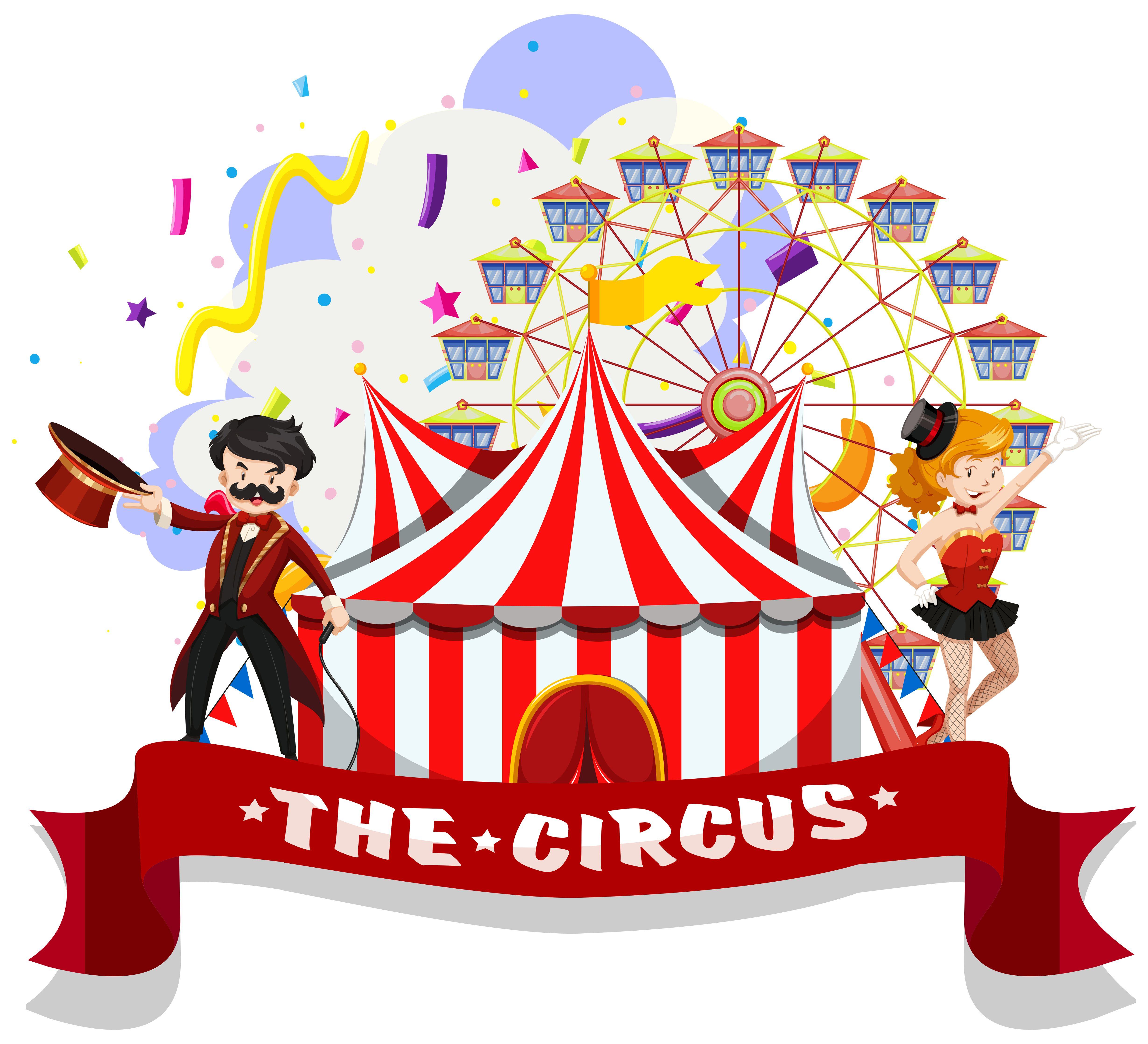 4918x4474 The circus wallpaper scene Free Vectors, Clipart