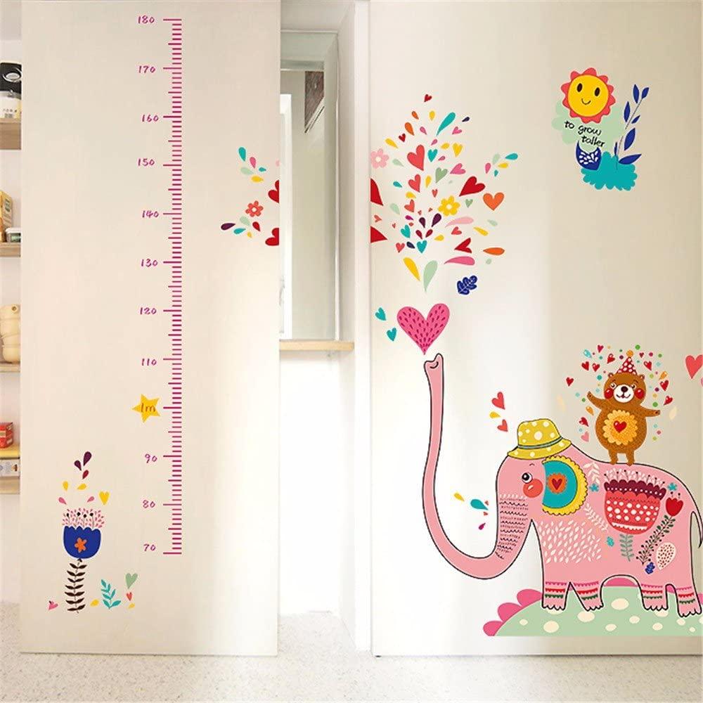 1000x1000 Wallpaper Stickers Wallpaper Murals Creative Cute Cartoon red Elephant Height Stickers Children's Room Kindergarten School Decoration Test Height Wall Stickers, 60X90CM: Amazon.ca: Home & Kitchen