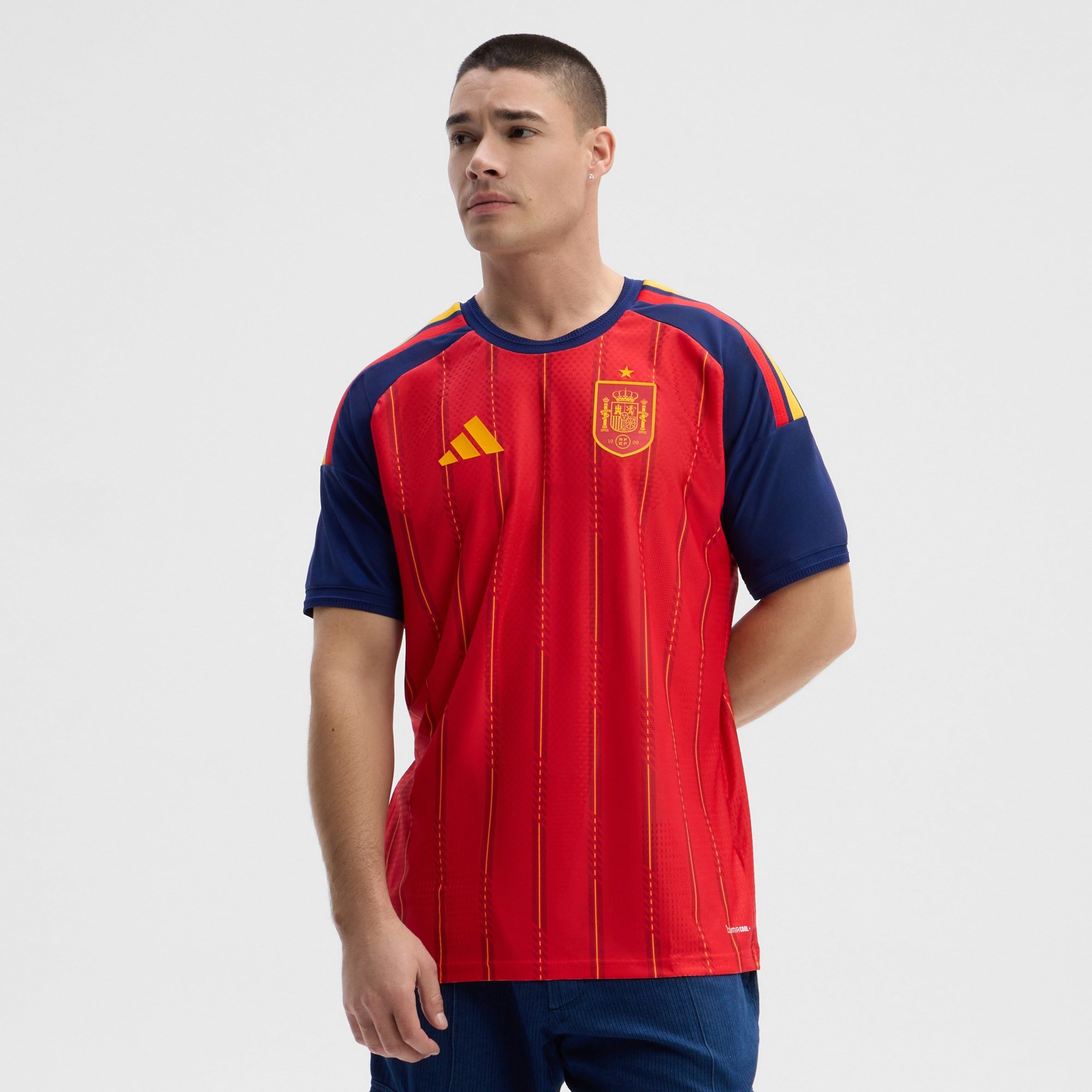 2000x2000 Men's Adidas Red Spain National Team 2026 Home On Field Authentic Jersey