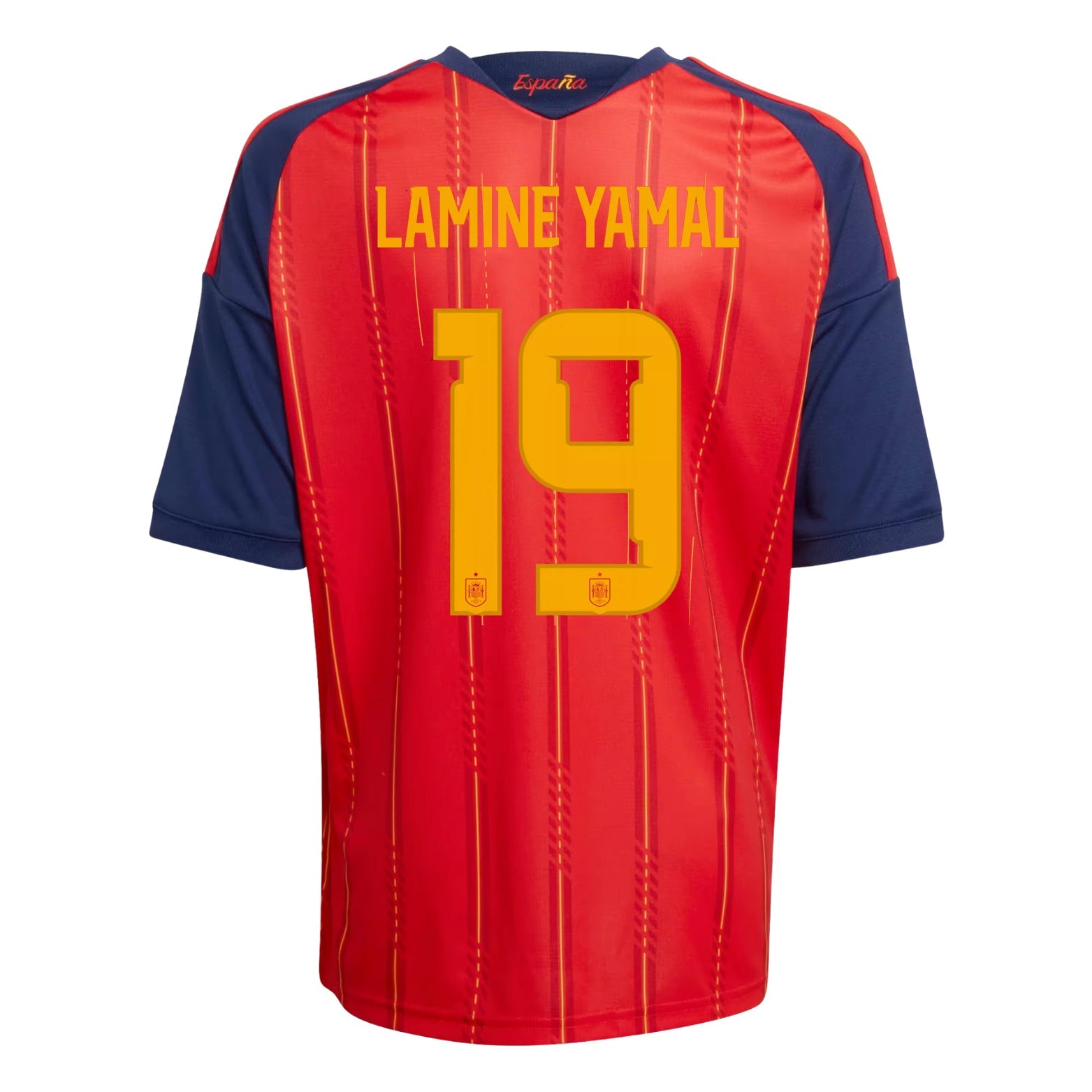 1563x1563 adidas Youth Lamine Yamal Spain World Cup Home Jersey 2026 (Vivid Red)