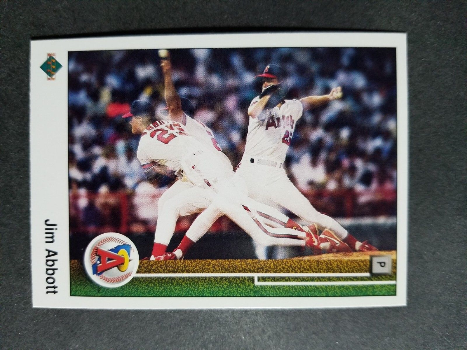 1600x1200 Upper Deck JIM ABBOTT rookie card # 755 ((( INSPIRATIONAL ))) [C16]