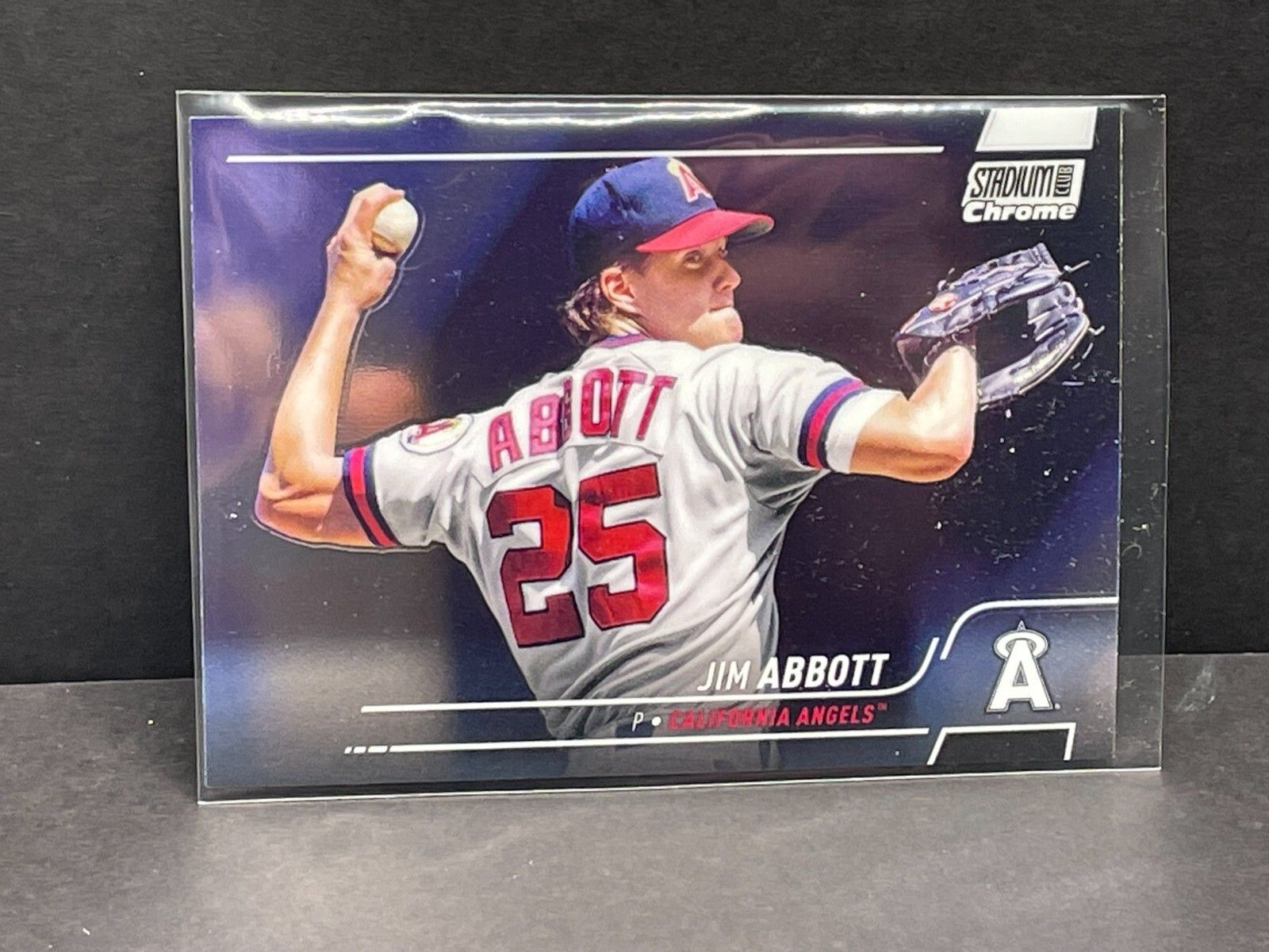1600x1200 Stadium Club Chrome 67 Jim Abbott California Angels MLB baseball card
