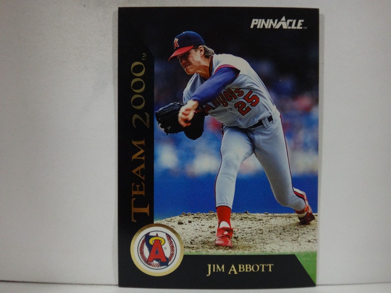 1600x1200 Pinnacle Team 2000 California Angels Baseball Card Jim Abbott