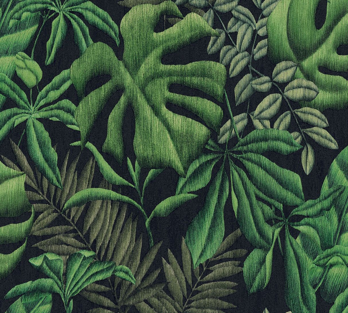 1214x1093 AS Creation Strippable Sapo Green Tropical Foliage Wallpaper