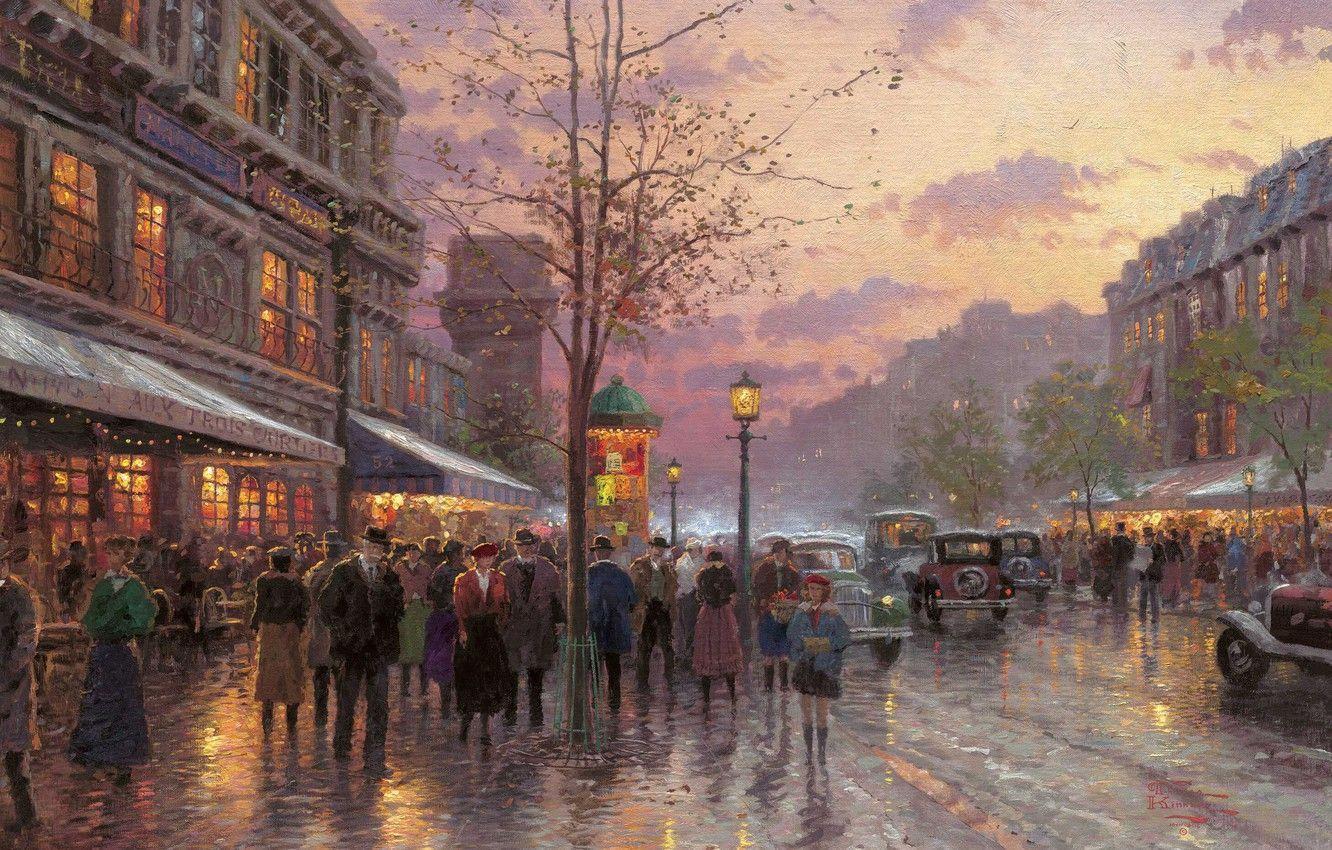 1332x850 Wallpaper autumn, light, the city, France, Paris, Paris, twilight