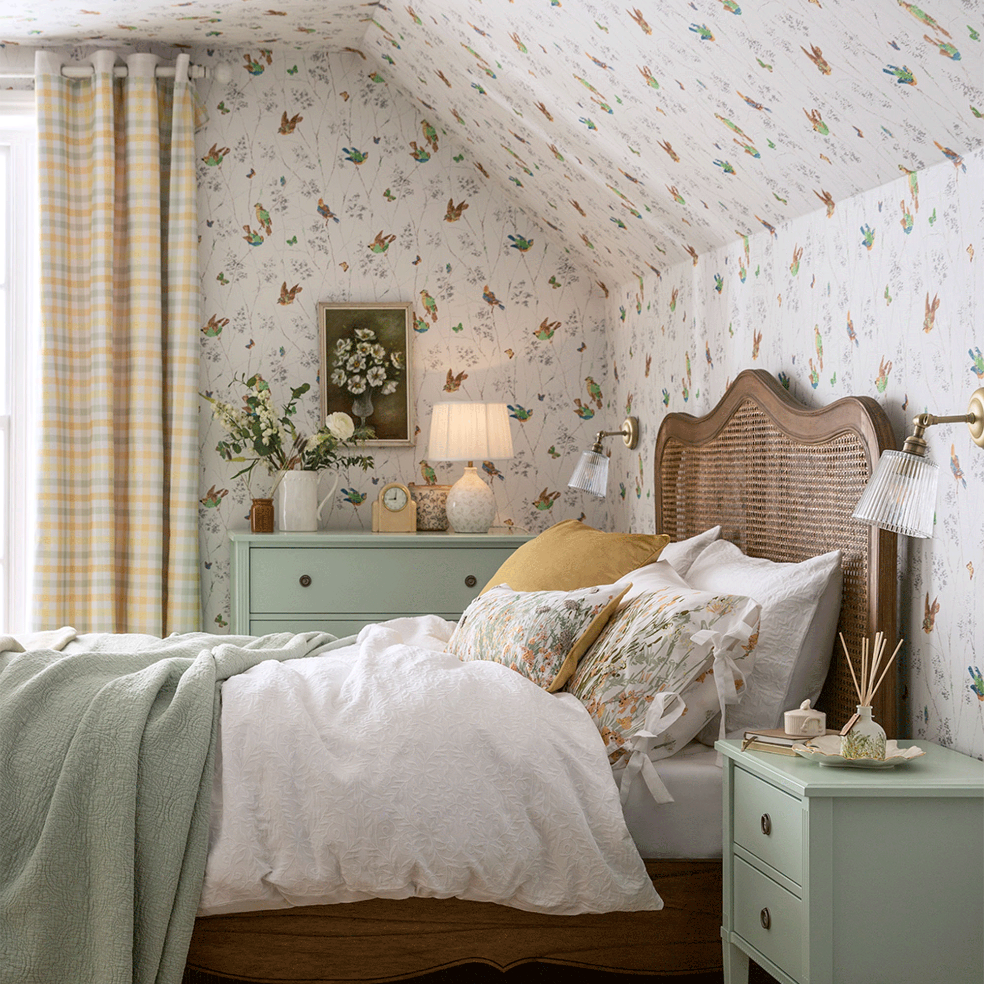 2000x2000 bedroom wallpaper ideas to bring in colour and pattern