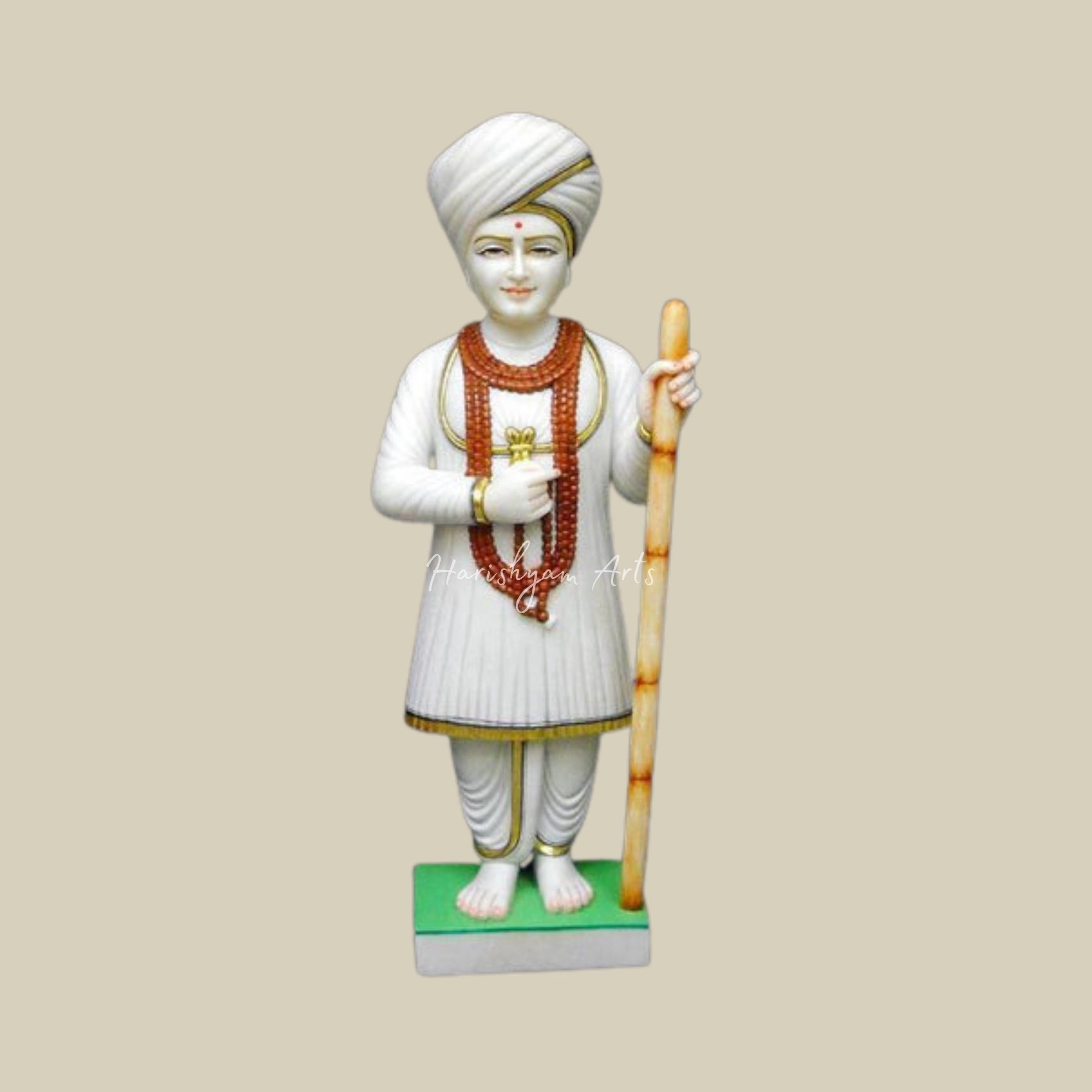 2000x2000 Jalaram Bappa Idol in White Marble