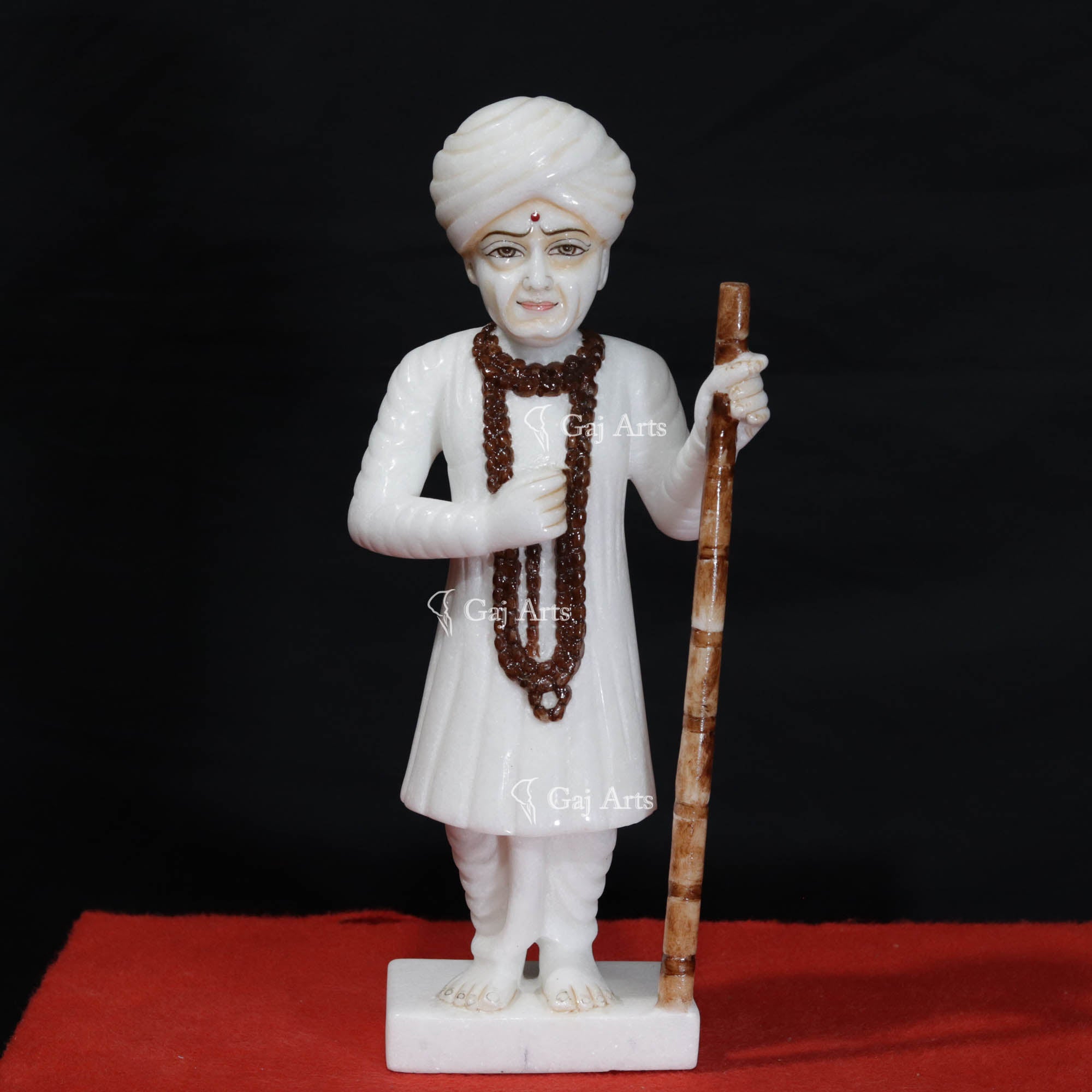 2000x2000 White Vietnam Marble Jalaram Bapa Idol Inch